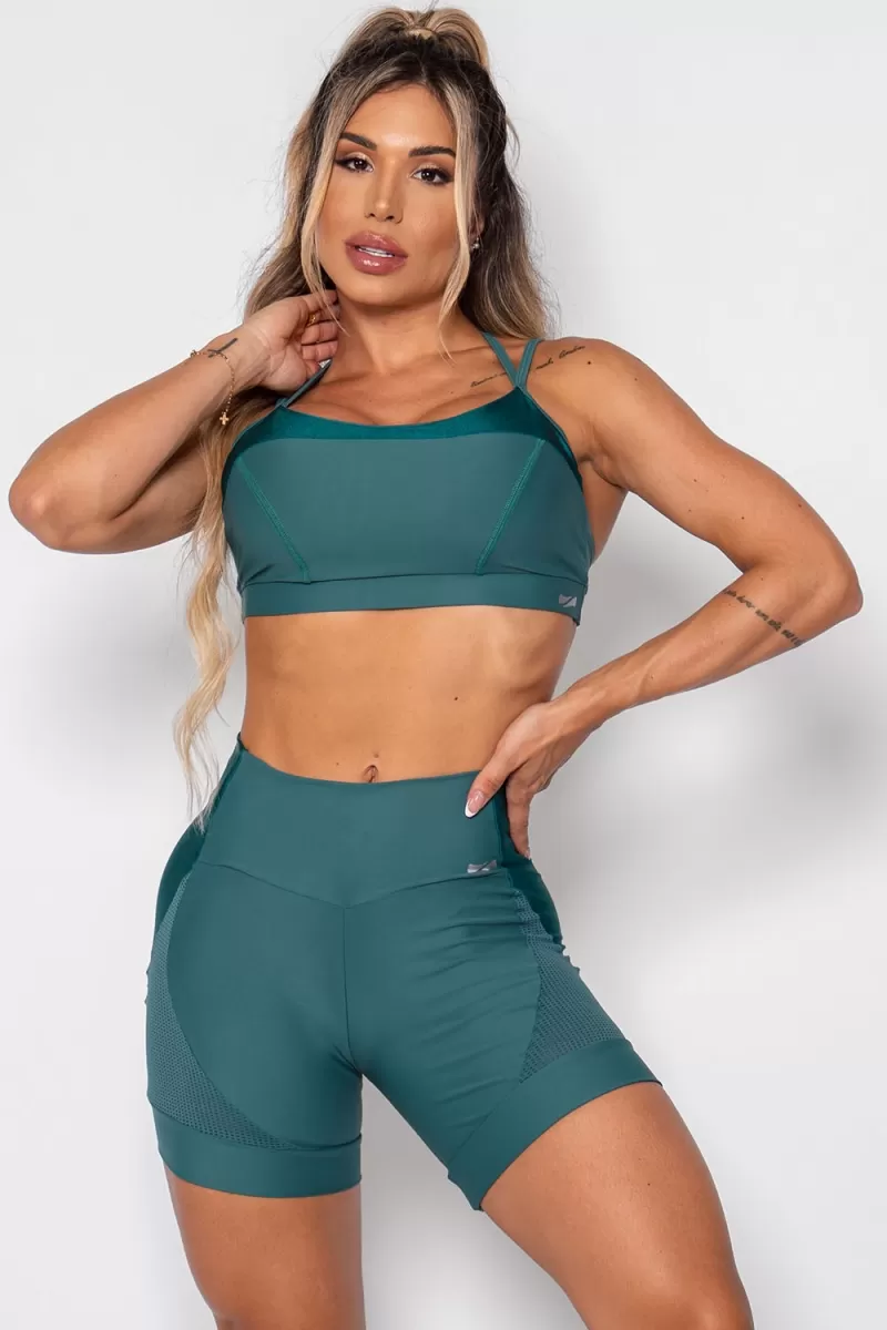 ZNG - CAMI GREEN SHORTS - SHO197