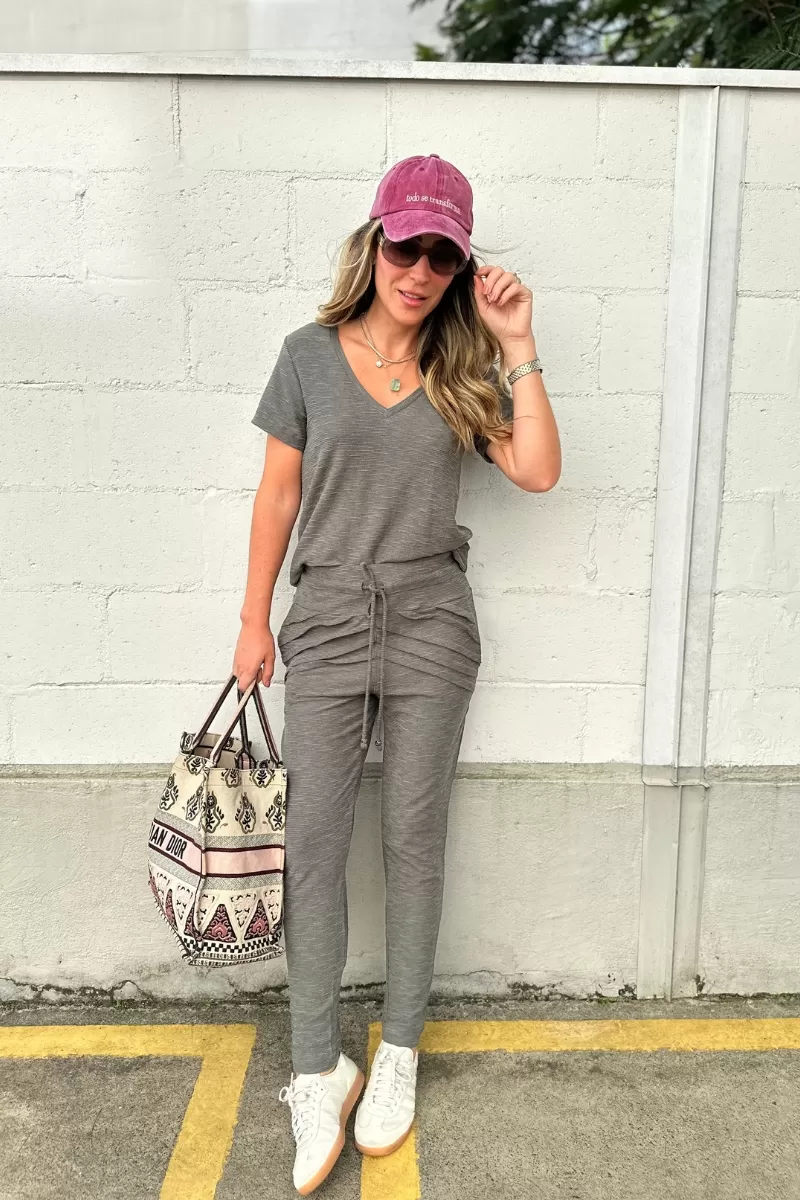 Hidrogênio - GRAY MARIANA PLEATED JOGGING PANTS - 18448030 Hidrogênio - GRAY MARIANA PLEATED JOGGING PANTS - 18448030