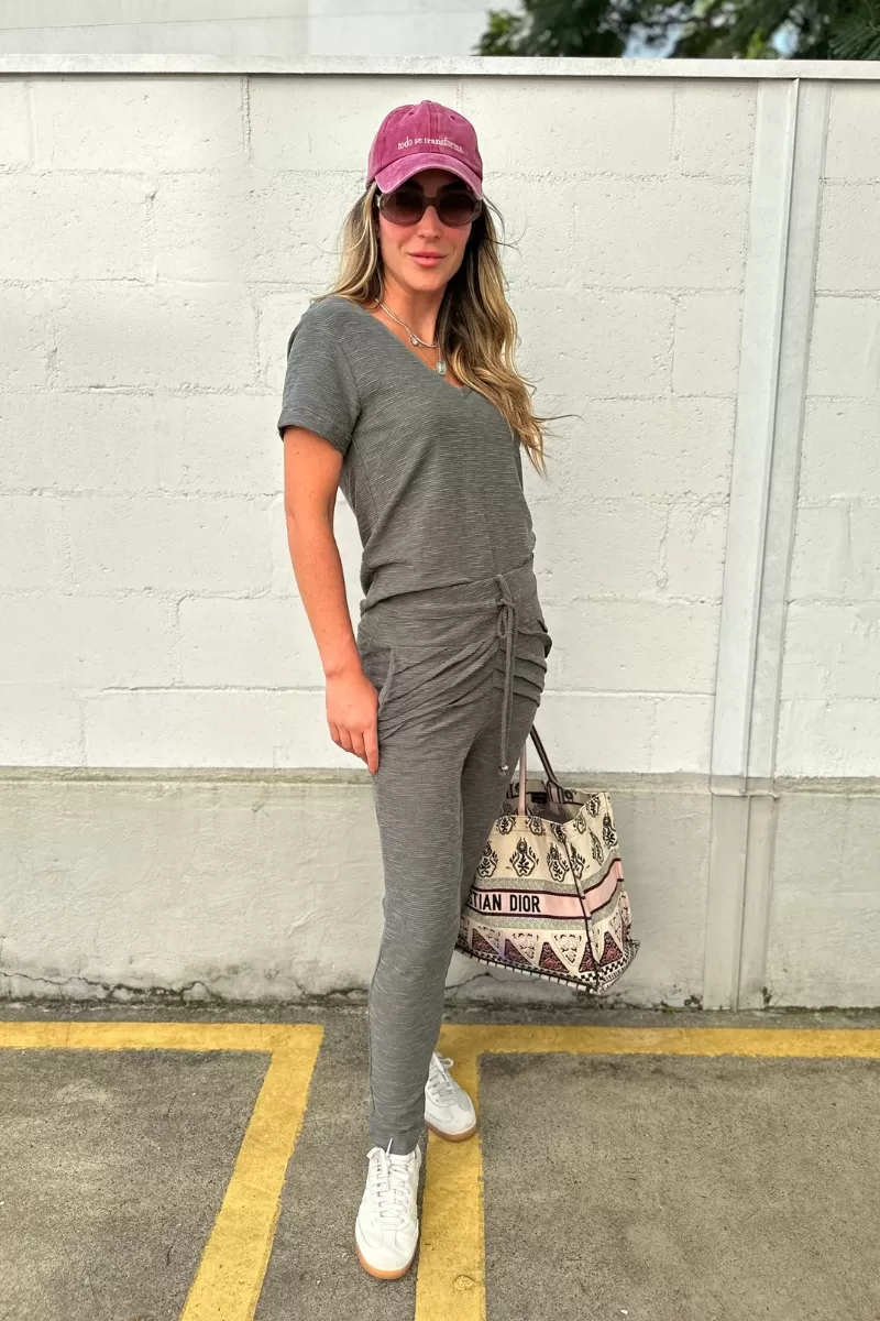Hidrogênio - GRAY MARIANA PLEATED JOGGING PANTS - 18448030 Hidrogênio - GRAY MARIANA PLEATED JOGGING PANTS - 18448030
