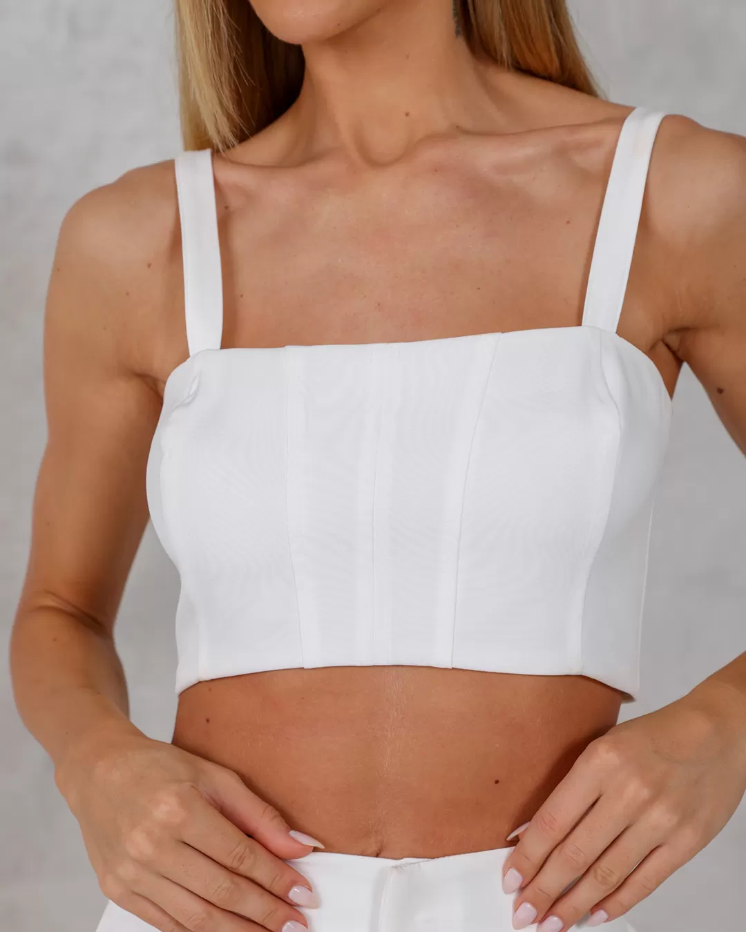 Dot Clothing - Set Dot Clothing Pants and Cropped Offwhite - 2240OFF Dot Clothing - Set Dot Clothing Pants and Cropped Offwhite - 2240OFF