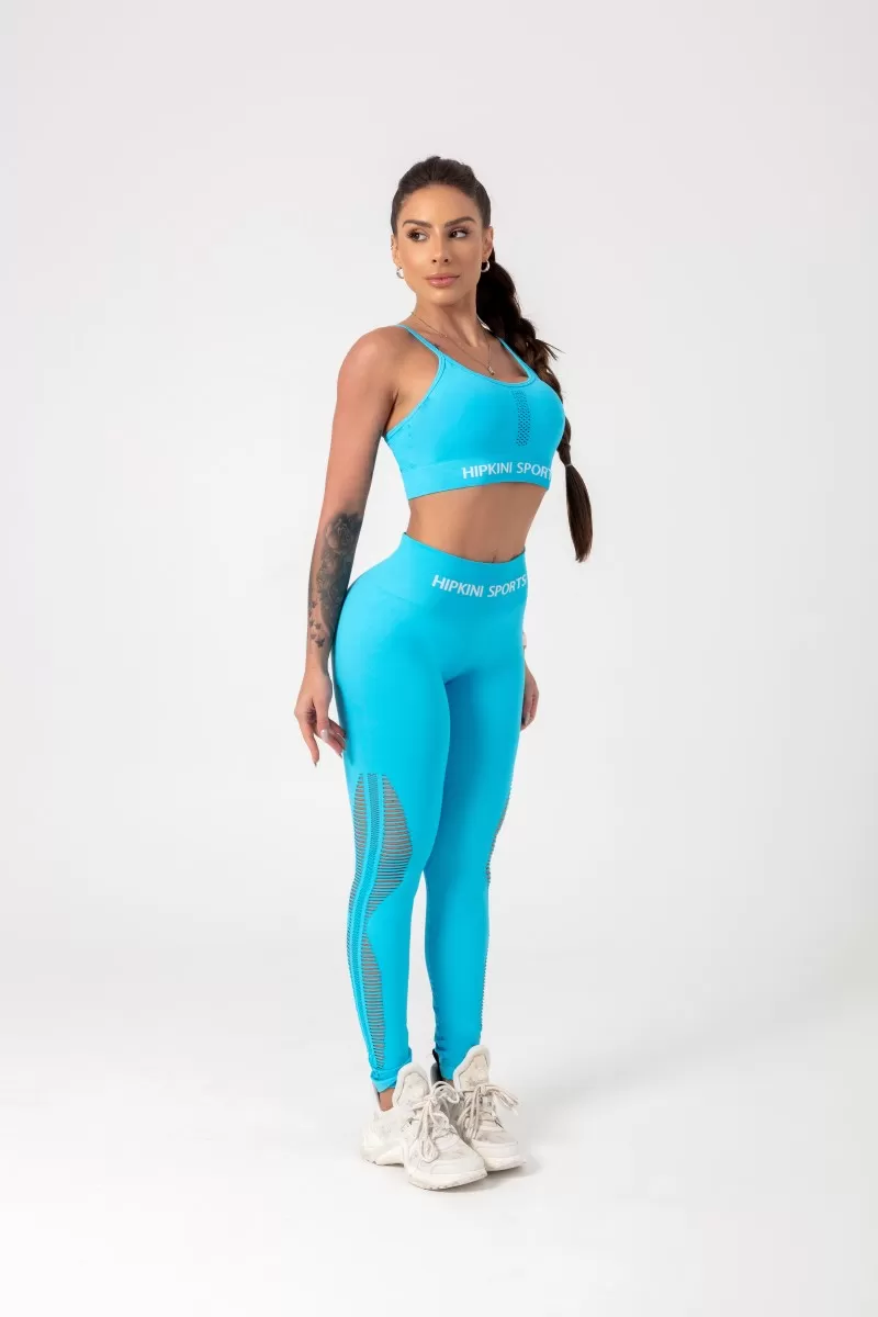Hipkini - Baby Blue Ambition Seamless Top - 33330477 Hipkini - Baby Blue Ambition Seamless Top - 33330477