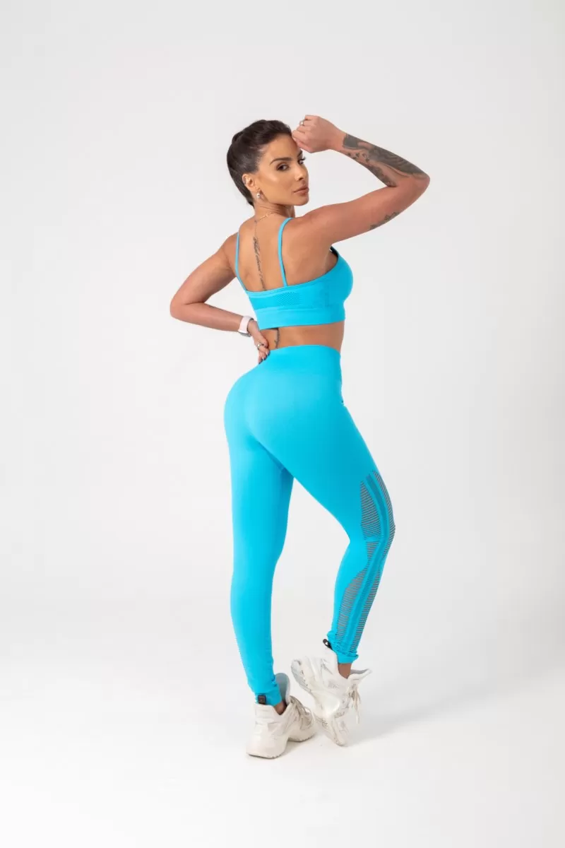 Hipkini - Baby Blue Ambition Seamless Top - 33330477 Hipkini - Baby Blue Ambition Seamless Top - 33330477