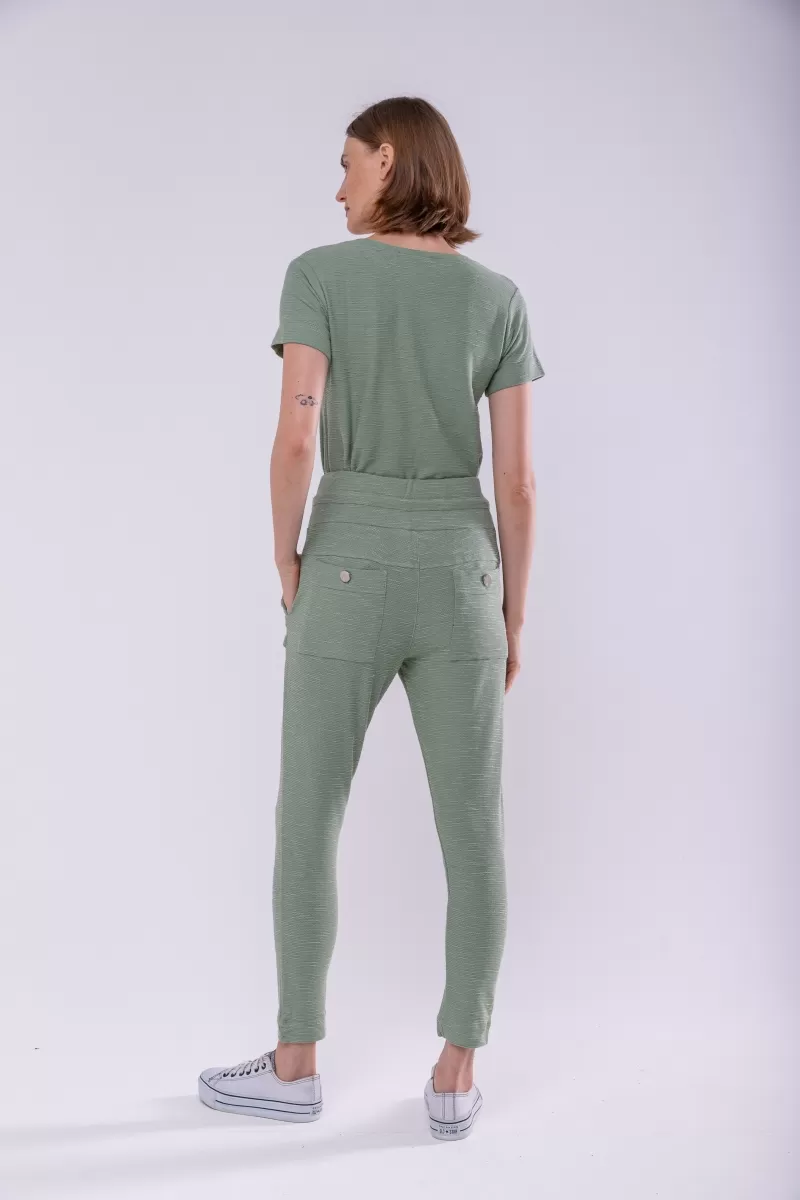 Hidrogênio - MARIANA PLEATED JOGGING PANTS SILVER GREEN - 18448398 Hidrogênio - MARIANA PLEATED JOGGING PANTS SILVER GREEN - 18448398