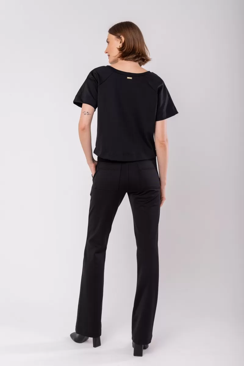 Hidrogênio - STRAIGHT PANTS WITH CHANNEL AND ROLLER FERNANDA BLACK - 19968493 Hidrogênio - STRAIGHT PANTS WITH CHANNEL AND ROLLER FERNANDA BLACK - 19968493