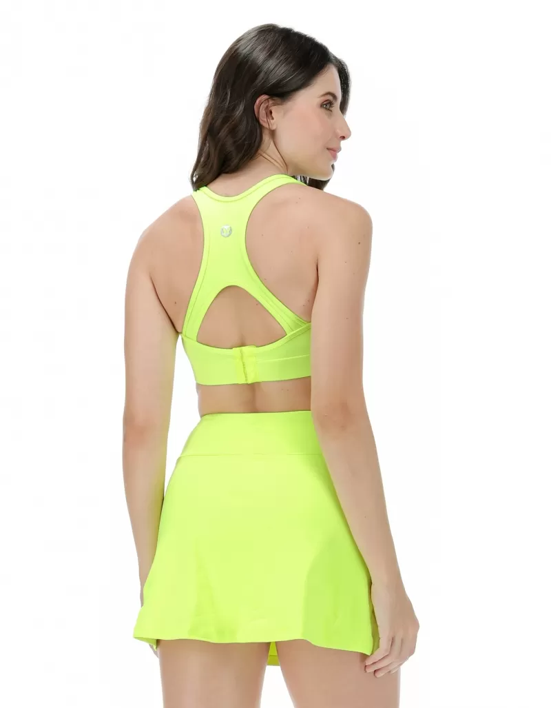 Vestem - Neon Yellow Vip Top and Skirt Set - CJ42.C0009 Vestem - Neon Yellow Vip Top and Skirt Set - CJ42.C0009