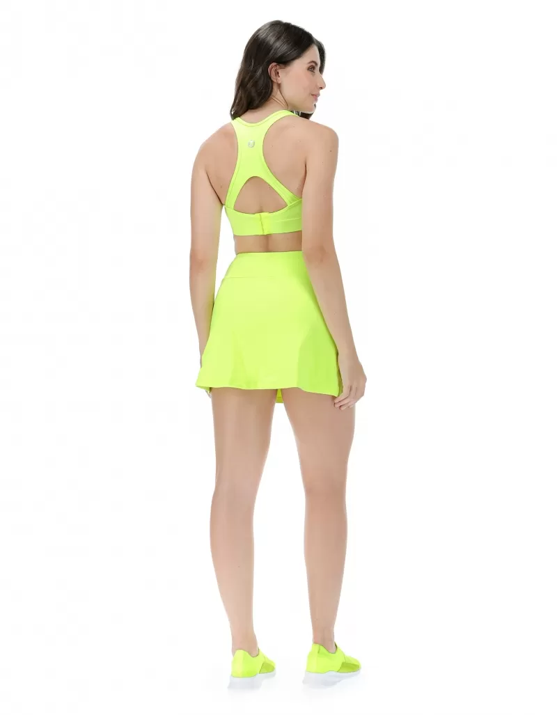 Vestem - Neon Yellow Vip Top and Skirt Set - CJ42.C0009 Vestem - Neon Yellow Vip Top and Skirt Set - CJ42.C0009
