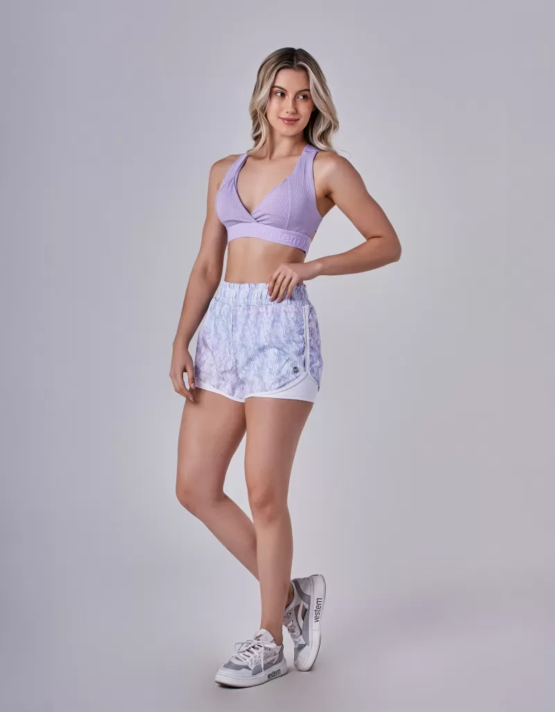Vestem - Lisa Lilas Top and Shorts Set - CJ61.C0023