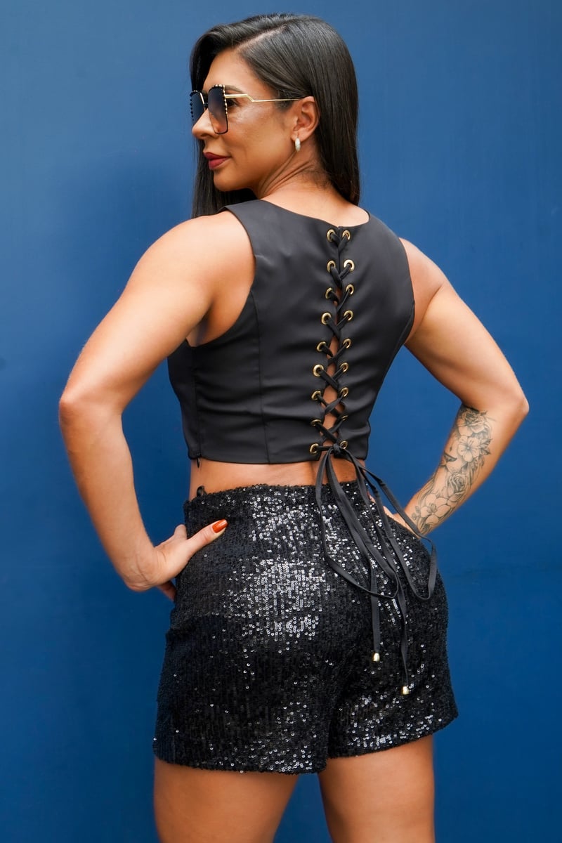 DEIALAMODA - SEQUIN SHORTS - 150709 DEIALAMODA - SEQUIN SHORTS - 150709