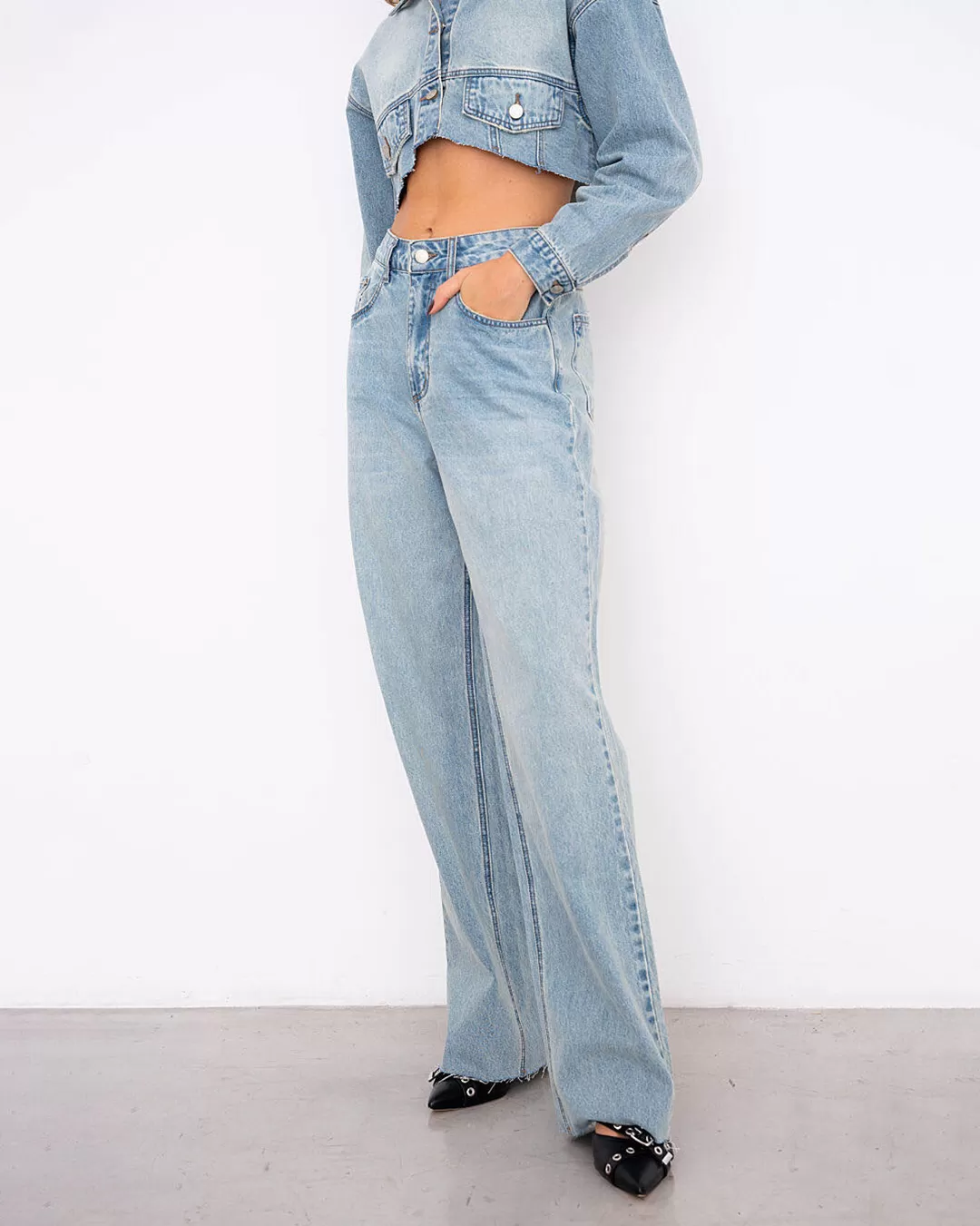Alcance Jeans - Pants Reach Wide Leg Jeans Light Blue - 08146AZCL Alcance Jeans - Pants Reach Wide Leg Jeans Light Blue - 08146AZCL