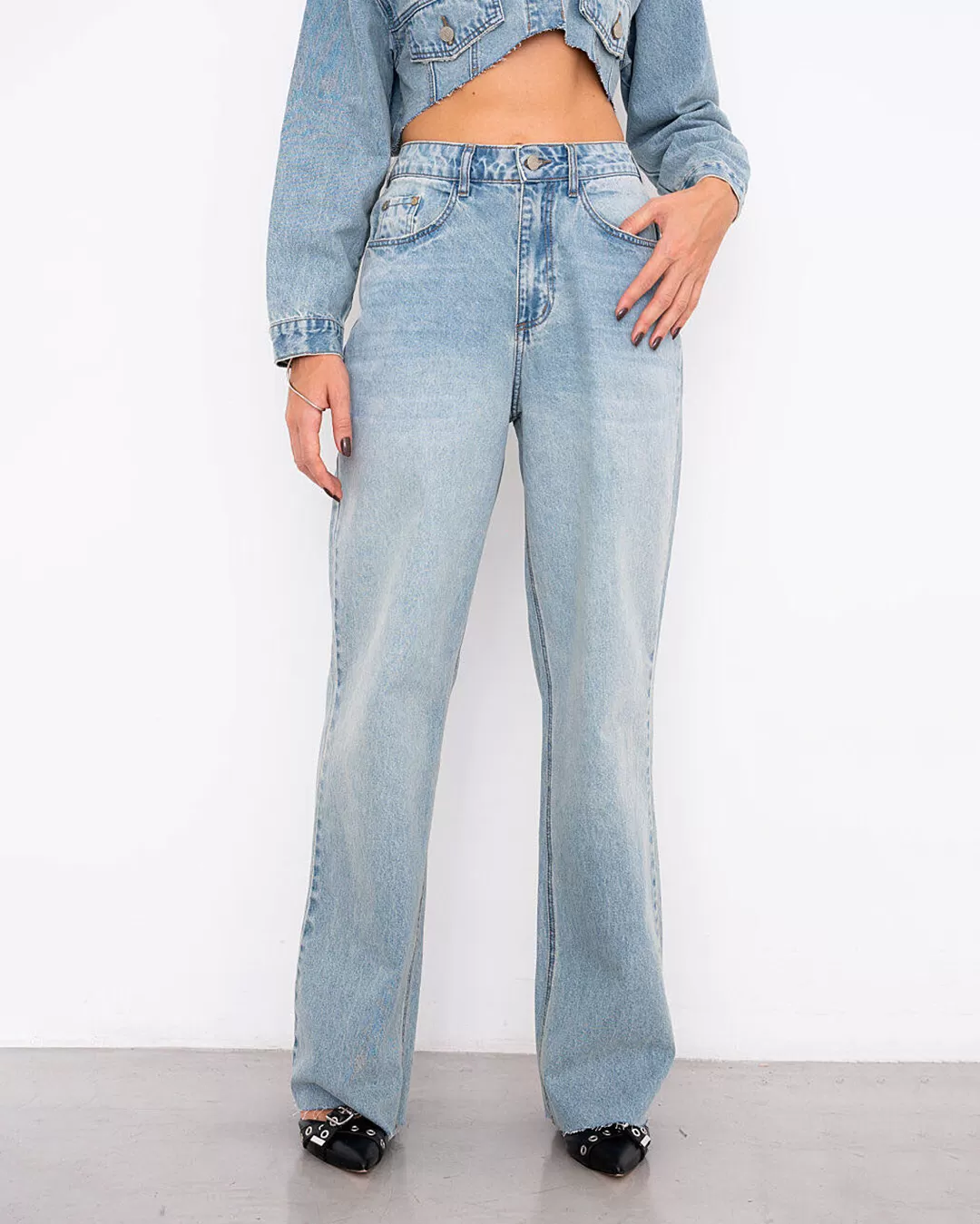 Alcance Jeans - Pants Reach Wide Leg Jeans Light Blue - 08146AZCL Alcance Jeans - Pants Reach Wide Leg Jeans Light Blue - 08146AZCL