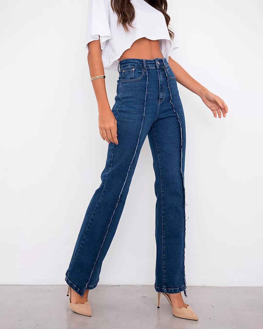 Alcance Jeans - Reach Jeans Flare Pants Medium Blue - 08149AZMED Alcance Jeans - Reach Jeans Flare Pants Medium Blue - 08149AZMED