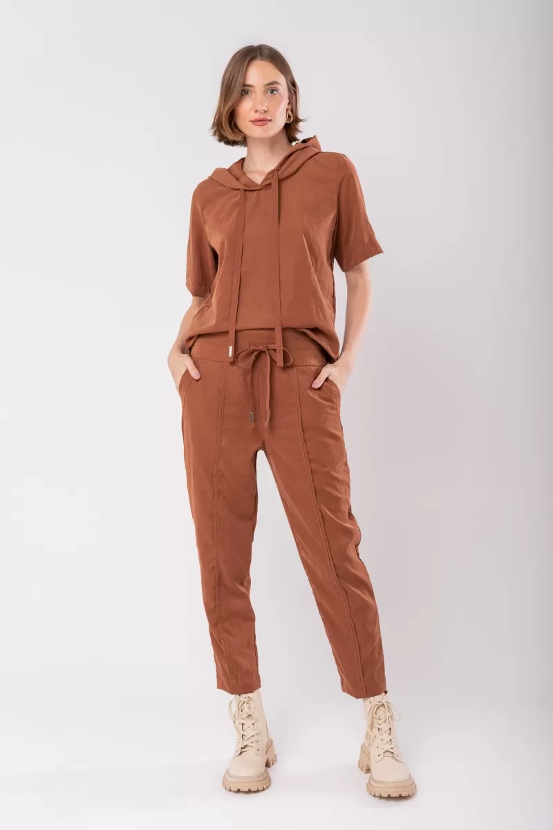 Hidrogênio - ROSELI BROWN JOGGER PANTS - 19942031 Hidrogênio - ROSELI BROWN JOGGER PANTS - 19942031