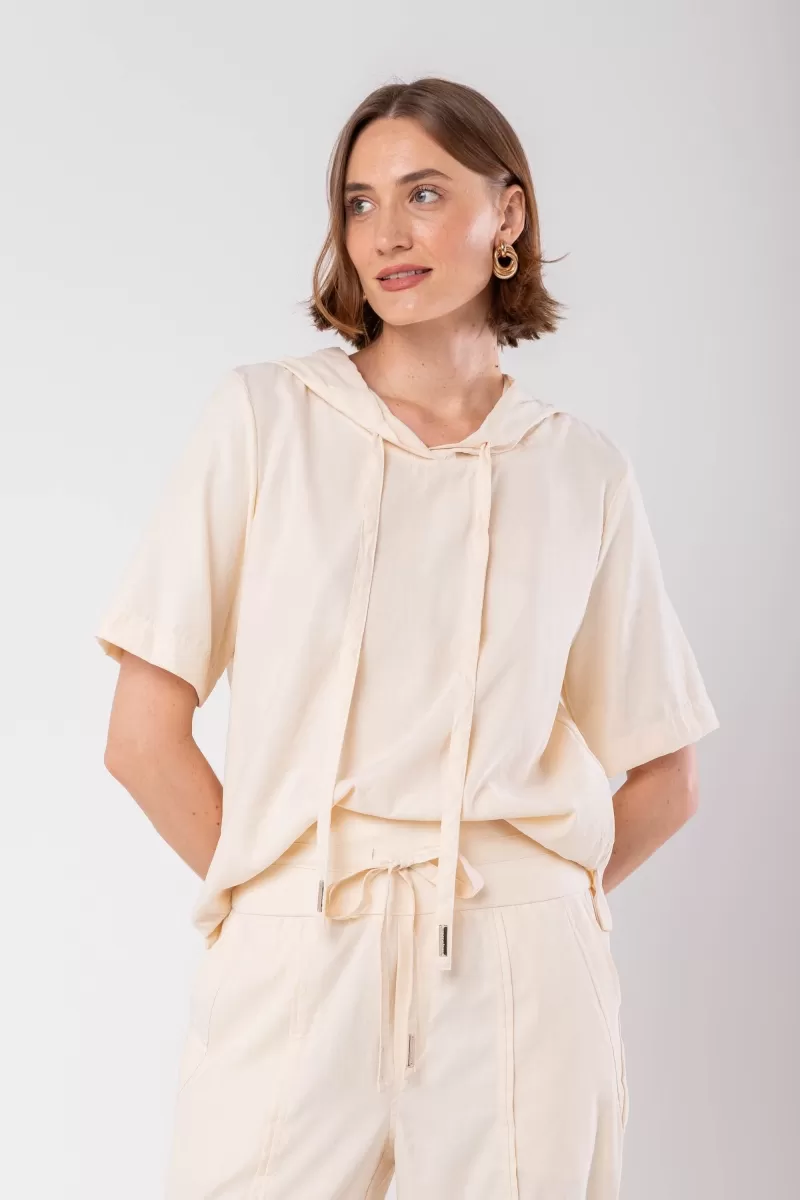 Hidrogênio - IVORY HOODED BLOUSE - 19941047 Hidrogênio - IVORY HOODED BLOUSE - 19941047