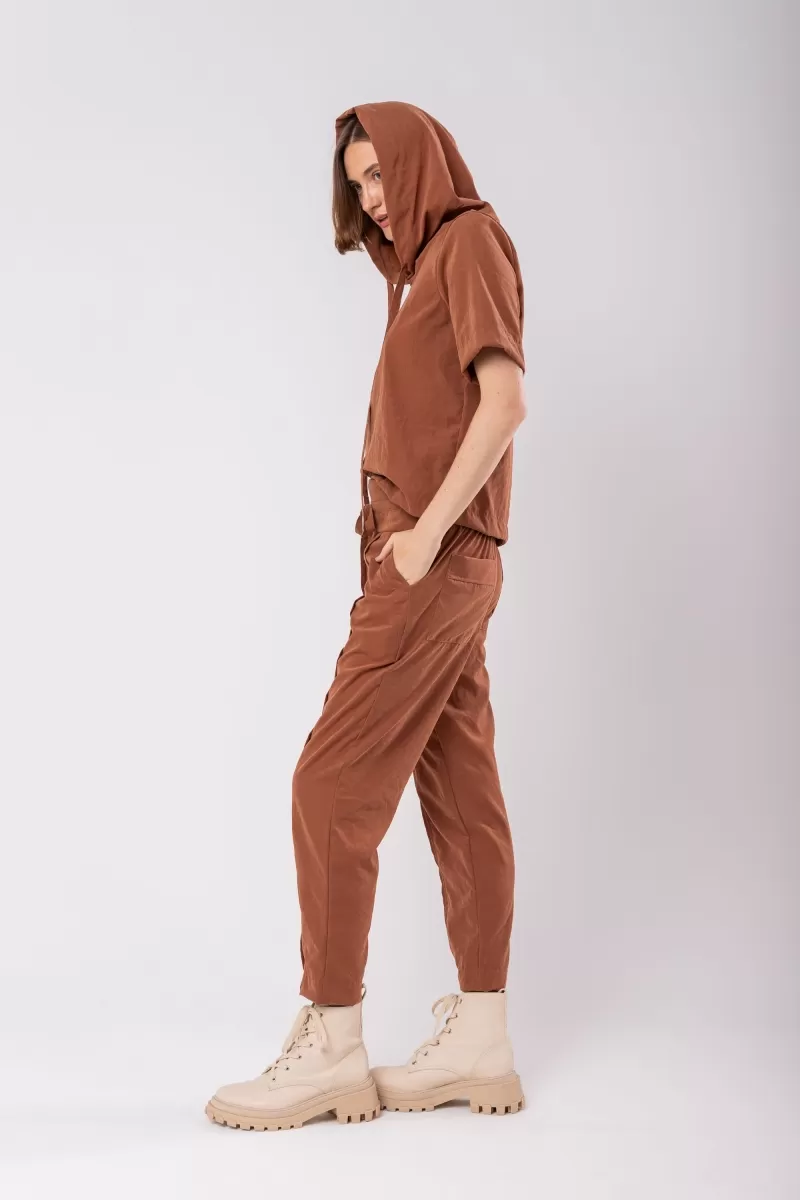 Hidrogênio - BROWN HOODED BLOUSE - 19941031 Hidrogênio - BROWN HOODED BLOUSE - 19941031