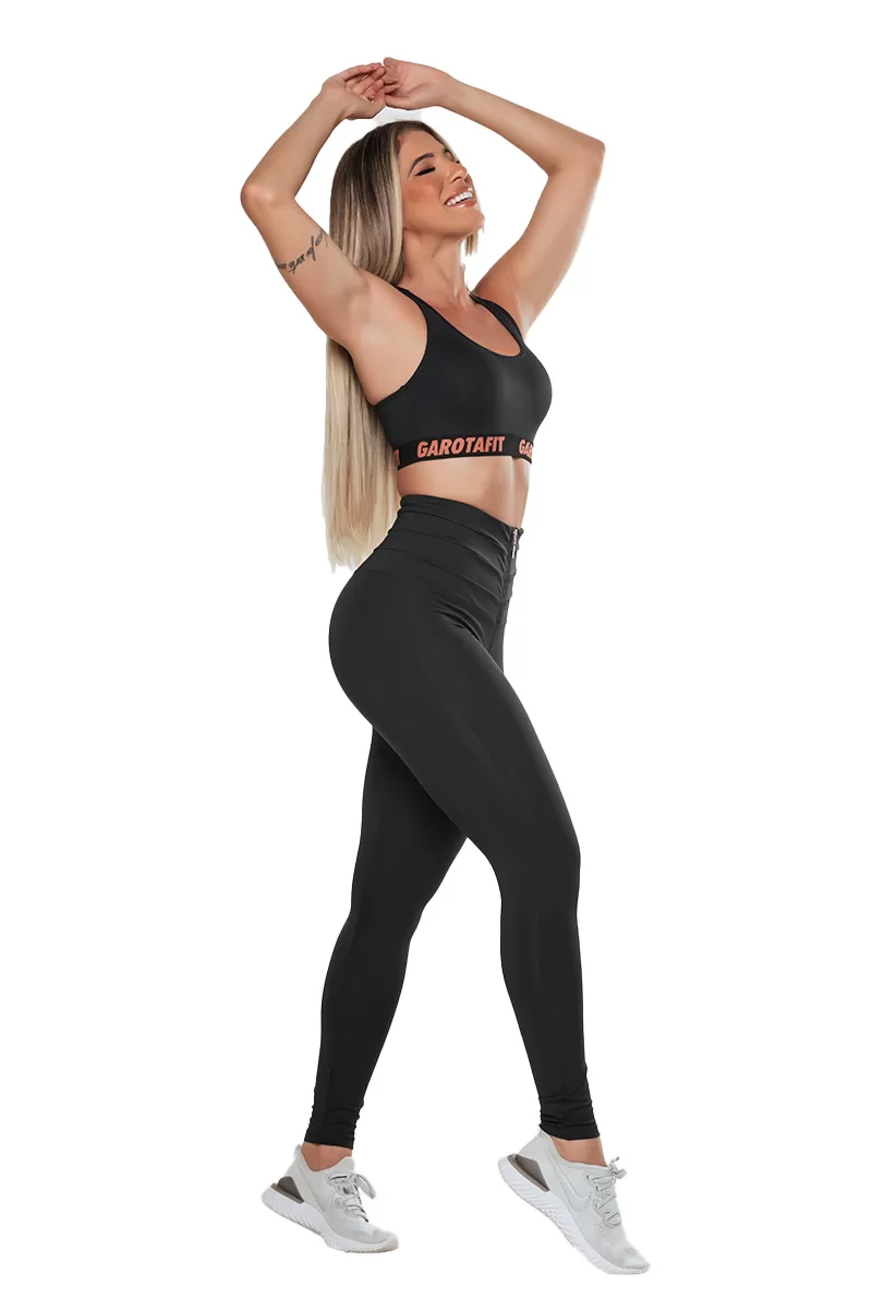 Garotafit - Black Lipofit Pants - FUS471 Garotafit - Black Lipofit Pants - FUS471