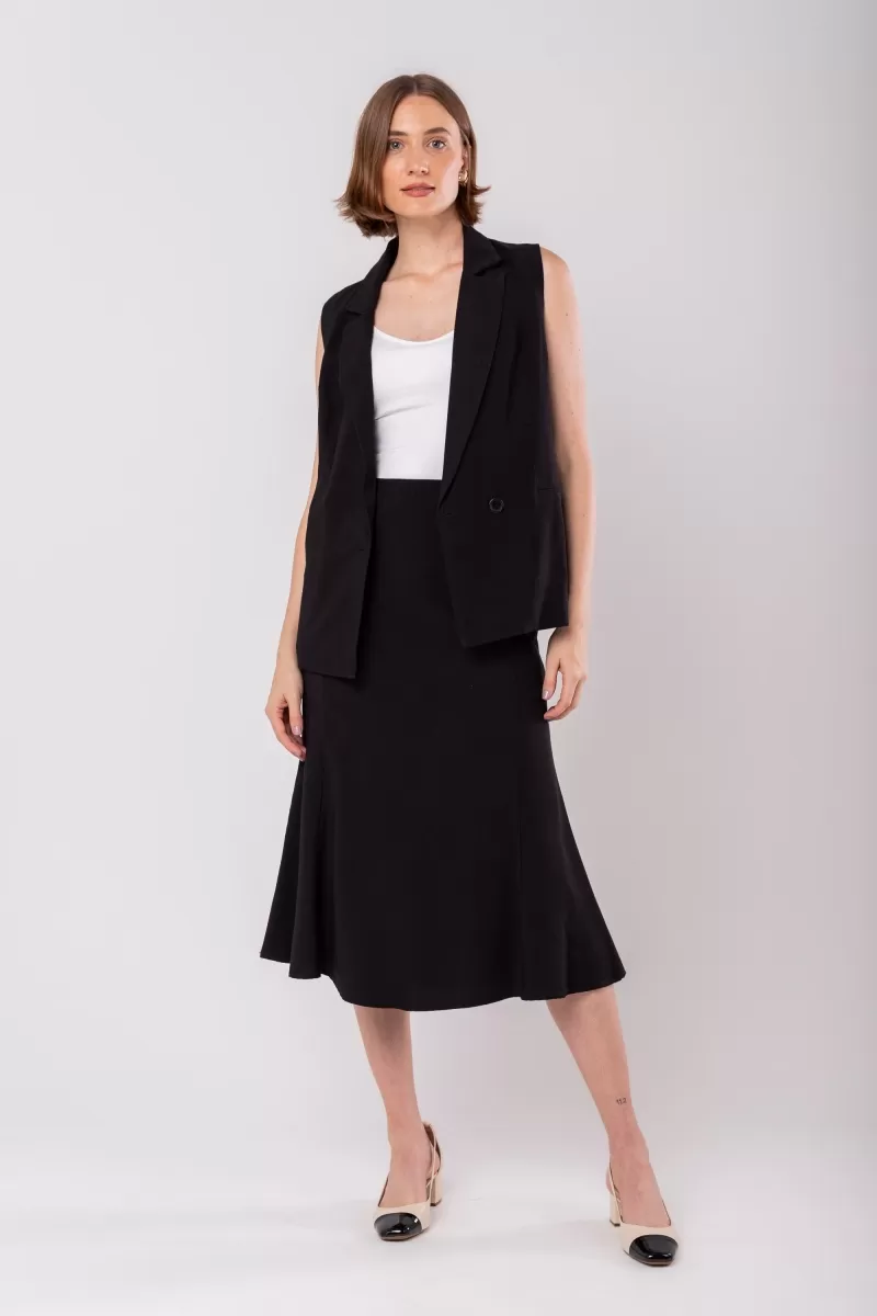Hidrogênio - MERMAID MIDI SKIRT BLACK - 19979001 Hidrogênio - MERMAID MIDI SKIRT BLACK - 19979001
