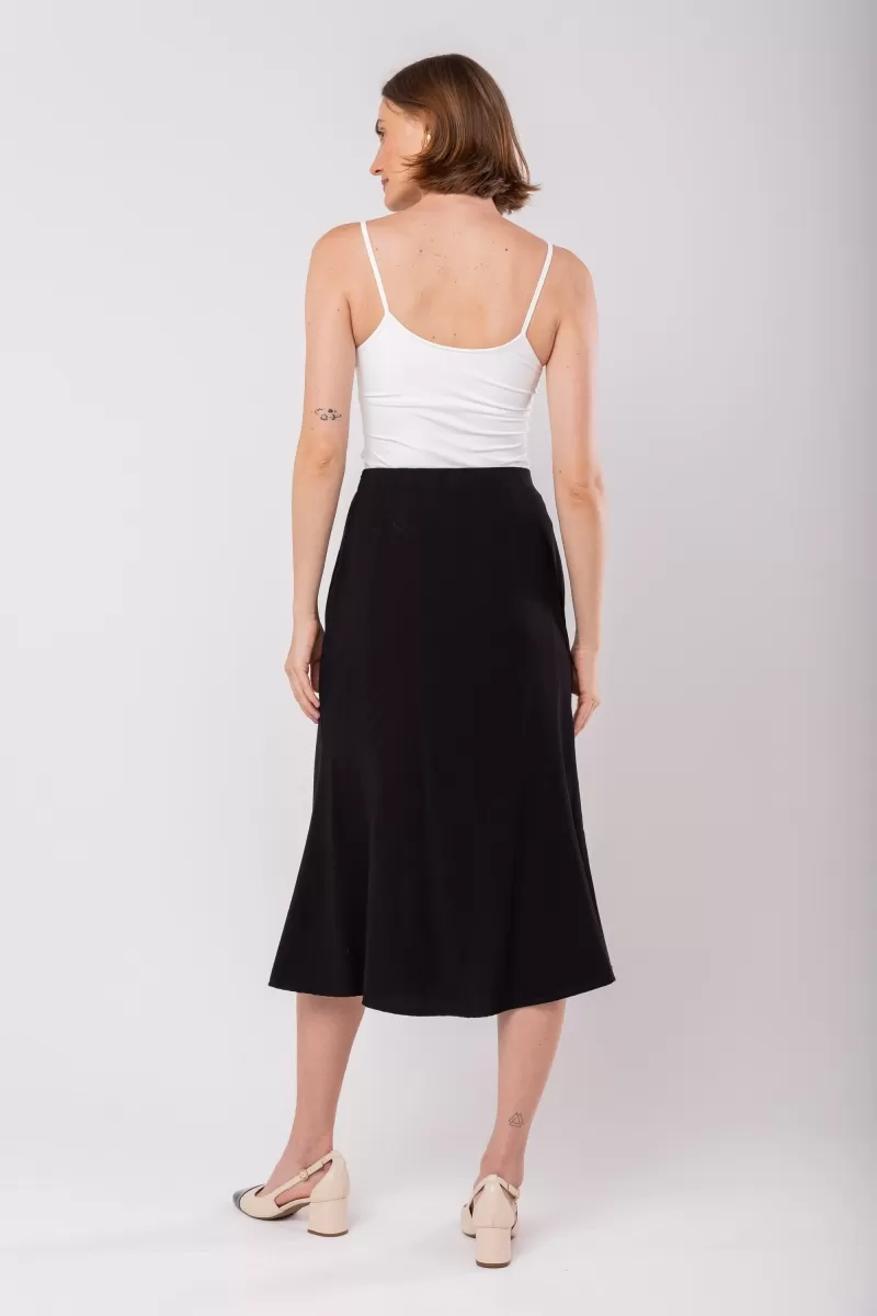 Hidrogênio - MERMAID MIDI SKIRT BLACK - 19979001 Hidrogênio - MERMAID MIDI SKIRT BLACK - 19979001