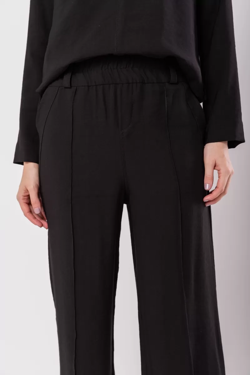 Hidrogênio - ROSEANE STRAIGHT TROUSERS BLACK - 19956001 Hidrogênio - ROSEANE STRAIGHT TROUSERS BLACK - 19956001
