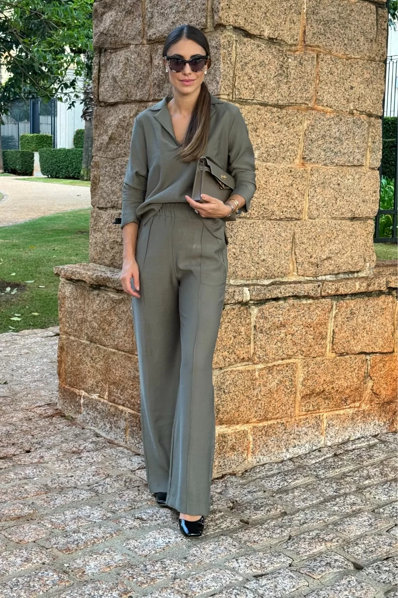 Hidrogênio - ROSEANE MILITARY STRAIGHT PANTS - 19956005 Hidrogênio - ROSEANE MILITARY STRAIGHT PANTS - 19956005