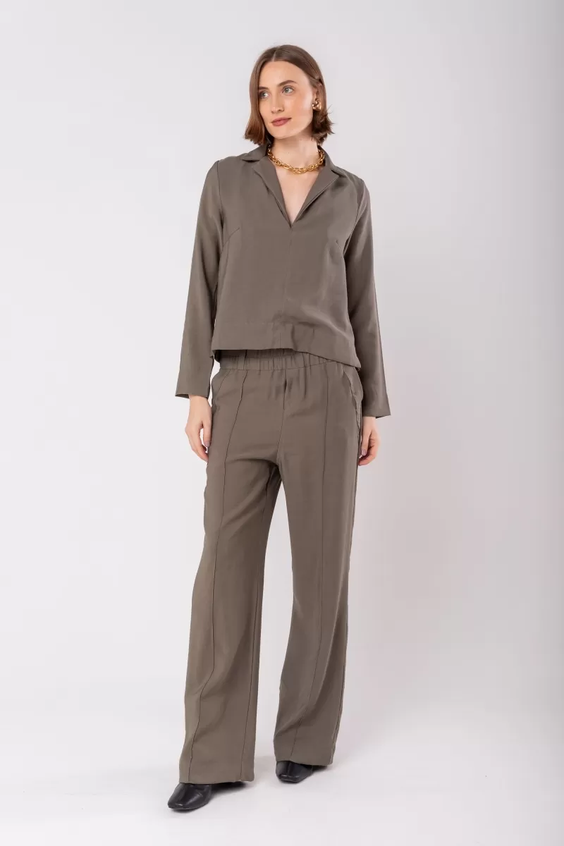 Hidrogênio - ROSEANE MILITARY STRAIGHT PANTS - 19956005 Hidrogênio - ROSEANE MILITARY STRAIGHT PANTS - 19956005