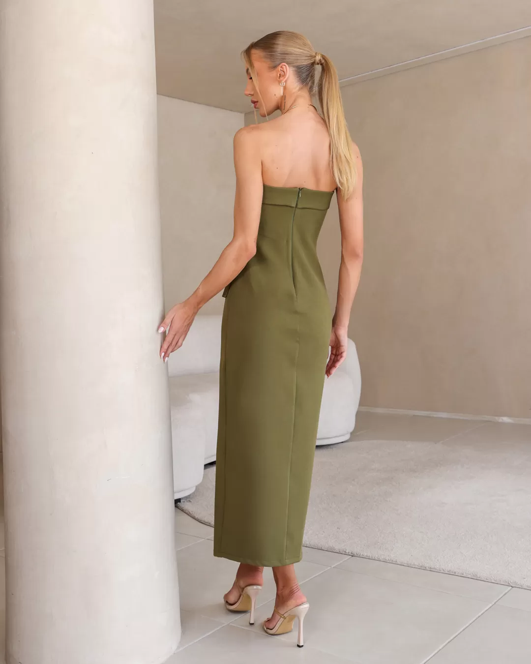 Dot Clothing - Dress Dot Clothing Midi TQC Buttons Green - 2291VERDE Dot Clothing - Dress Dot Clothing Midi TQC Buttons Green - 2291VERDE