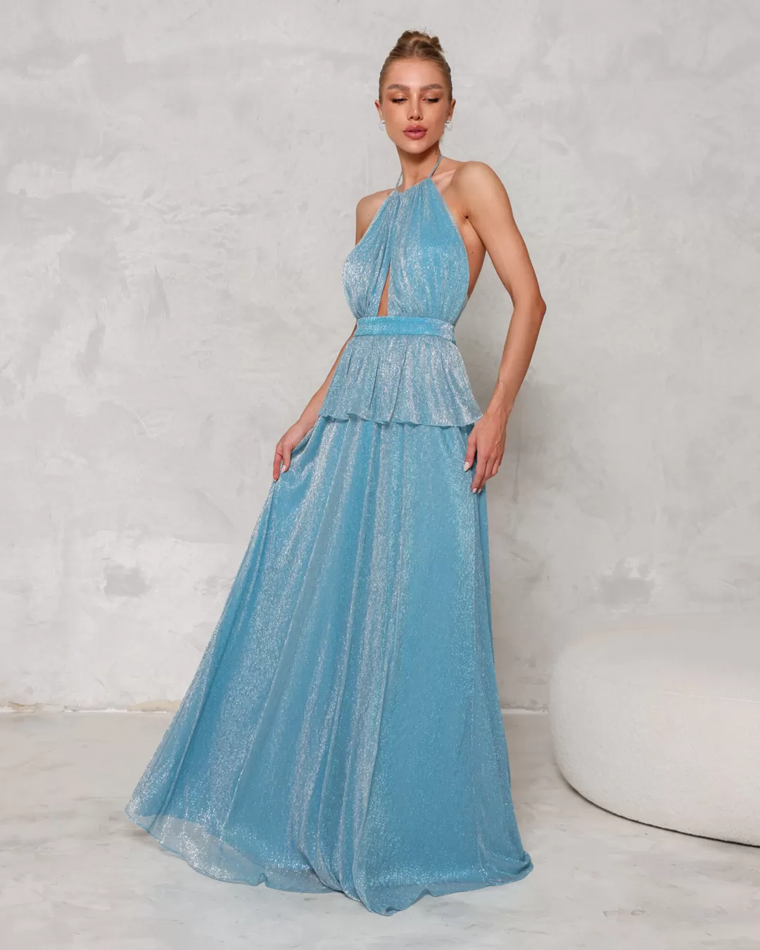 Dot Clothing - Dress Dot Clothing Long tulle Light Blue - 2255AZCL Dot Clothing - Dress Dot Clothing Long tulle Light Blue - 2255AZCL