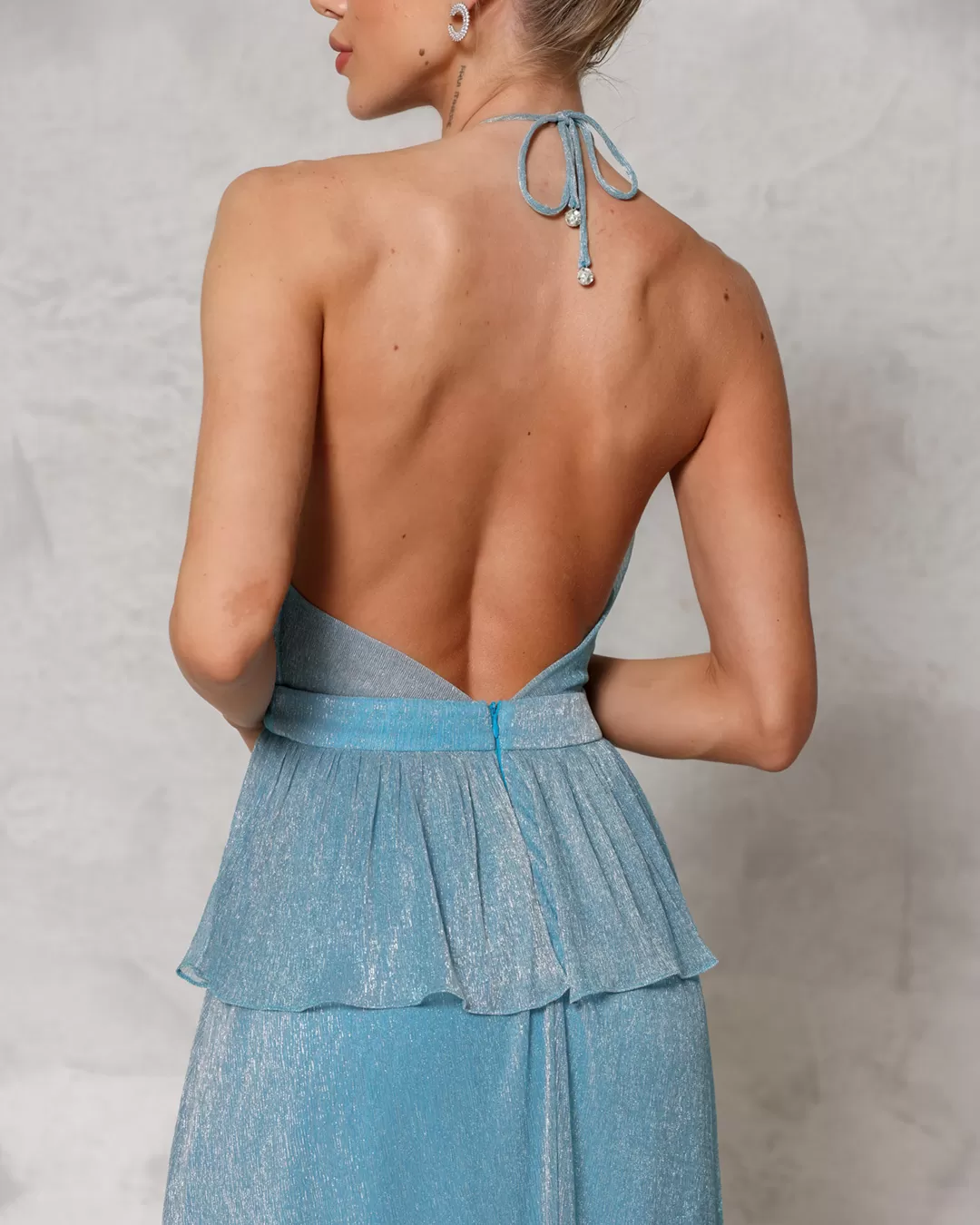 Dot Clothing - Dress Dot Clothing Long tulle Light Blue - 2255AZCL Dot Clothing - Dress Dot Clothing Long tulle Light Blue - 2255AZCL
