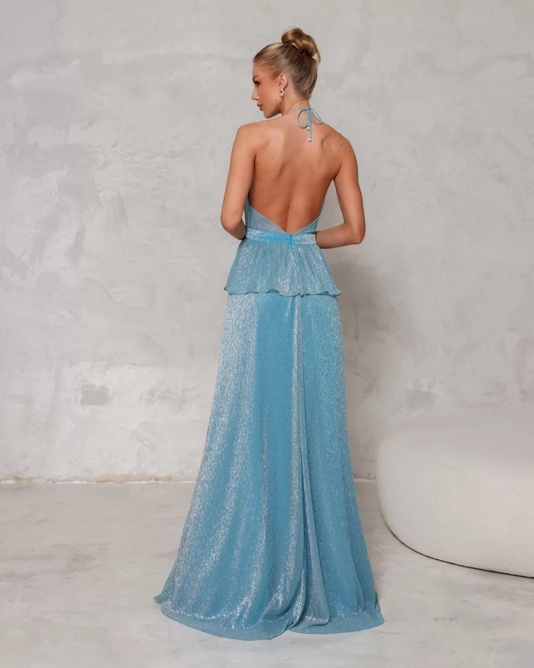 Dot Clothing - Dress Dot Clothing Long tulle Light Blue - 2255AZCL Dot Clothing - Dress Dot Clothing Long tulle Light Blue - 2255AZCL