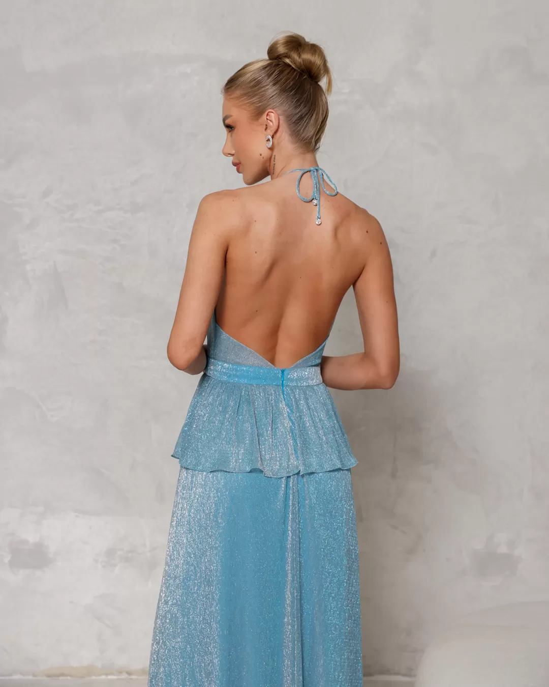 Dot Clothing - Dress Dot Clothing Long tulle Light Blue - 2255AZCL Dot Clothing - Dress Dot Clothing Long tulle Light Blue - 2255AZCL