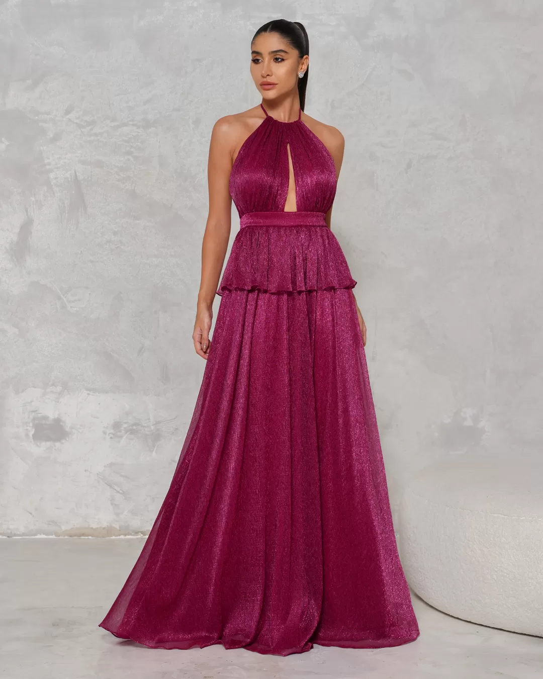 Dot Clothing - Dress Dot Clothing Long Tulle Fuchsia - 2255FUCSIA Dot Clothing - Dress Dot Clothing Long Tulle Fuchsia - 2255FUCSIA