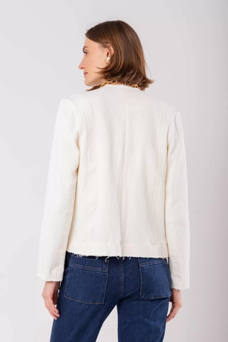 Hidrogênio - THREAD JACKET WITH POCKETS OFF WHITE - 19980202 Hidrogênio - THREAD JACKET WITH POCKETS OFF WHITE - 19980202