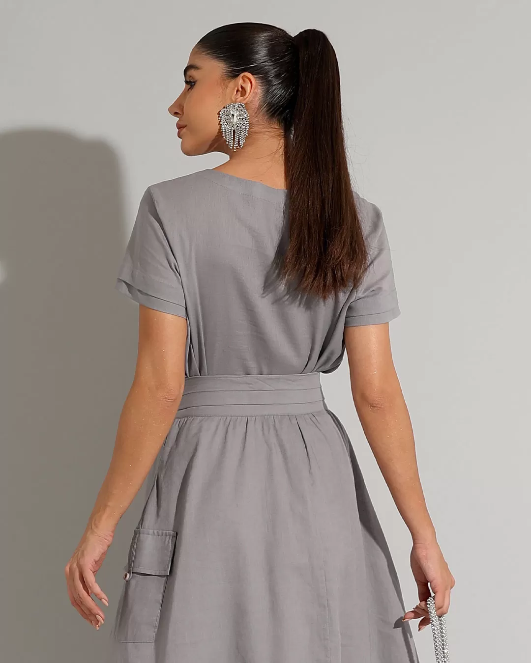 Miss Misses - Set Miss Misses Shirt and Skirt Midi Linen Lead - 54238022 Miss Misses - Set Miss Misses Shirt and Skirt Midi Linen Lead - 54238022