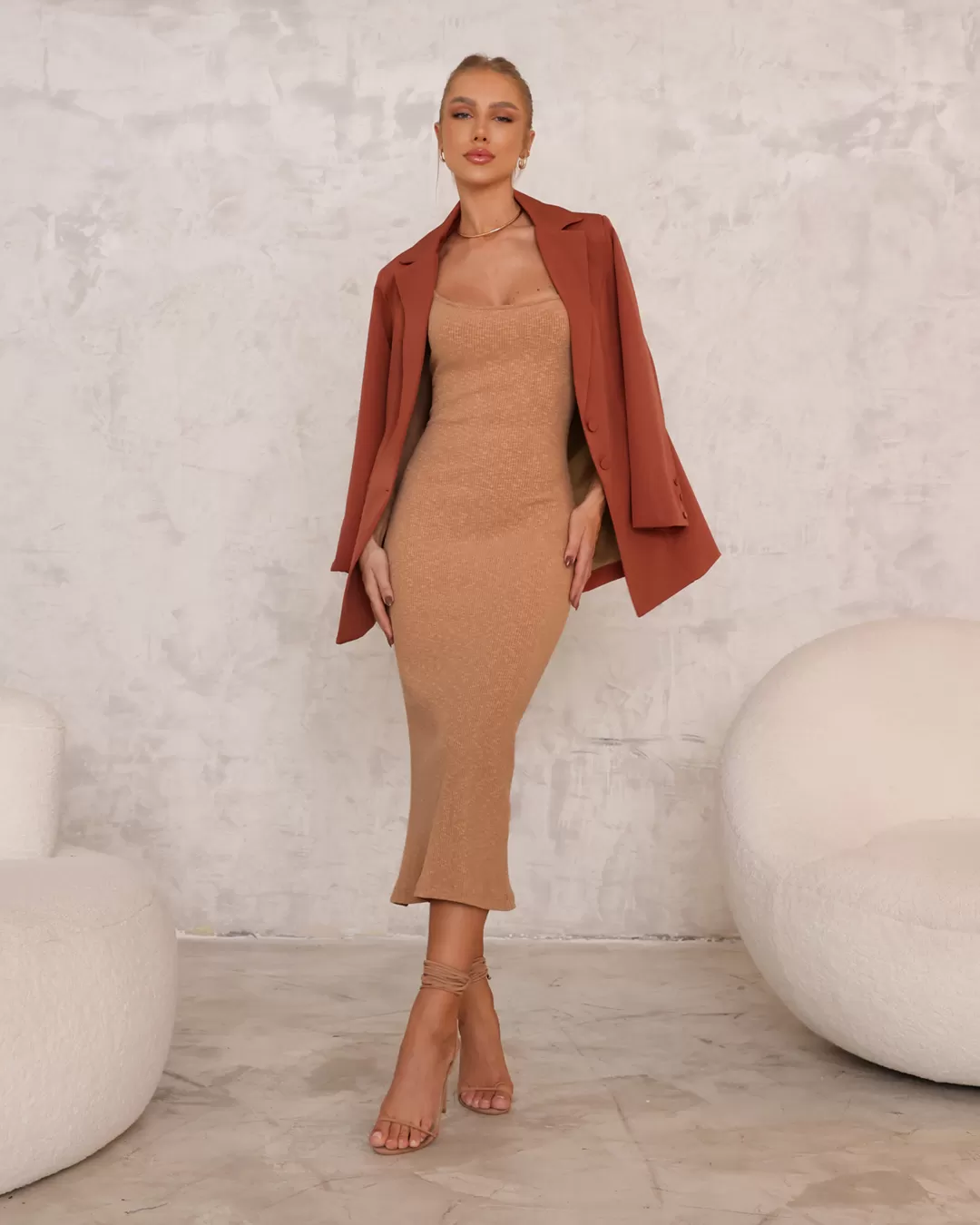 Dot Clothing - Blazer Dot Clothing Tailoring Brown - 2269MARROM Dot Clothing - Blazer Dot Clothing Tailoring Brown - 2269MARROM
