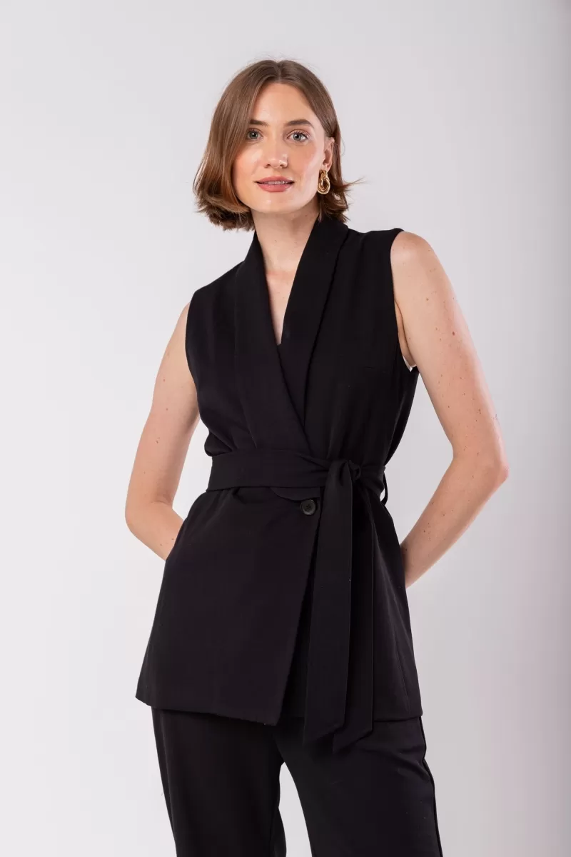 Hidrogênio - Black Tailoring Vest - 19965001 Hidrogênio - Black Tailoring Vest - 19965001