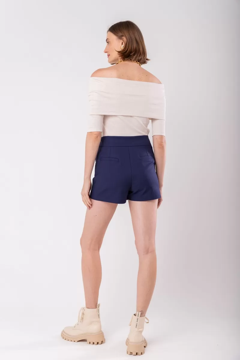 Hidrogênio - SHORTS SKIRT WITH BUTTON AND POCKET ECLIPSE TAILOR - 19966207 Hidrogênio - SHORTS SKIRT WITH BUTTON AND POCKET ECLIPSE TAILOR - 19966207