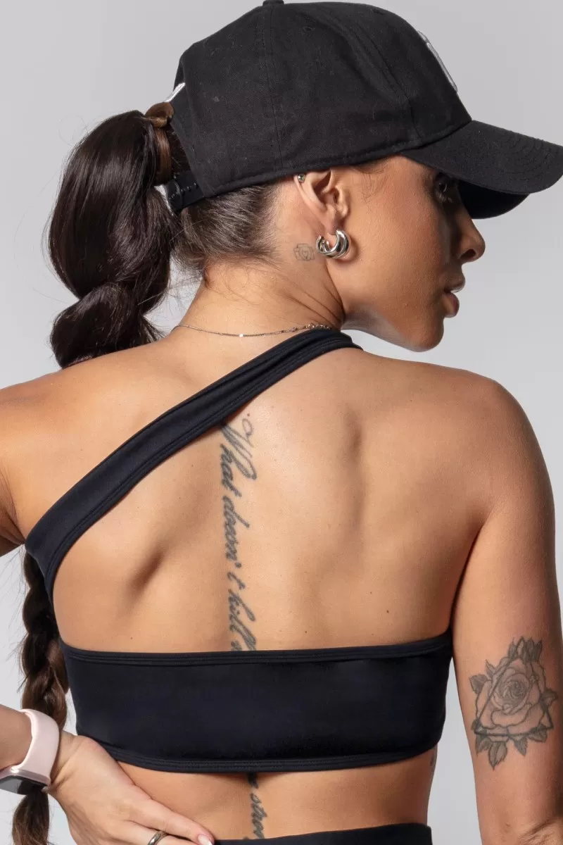 Hipkini - Top JTC Preto Um Ombro Só - 33330493