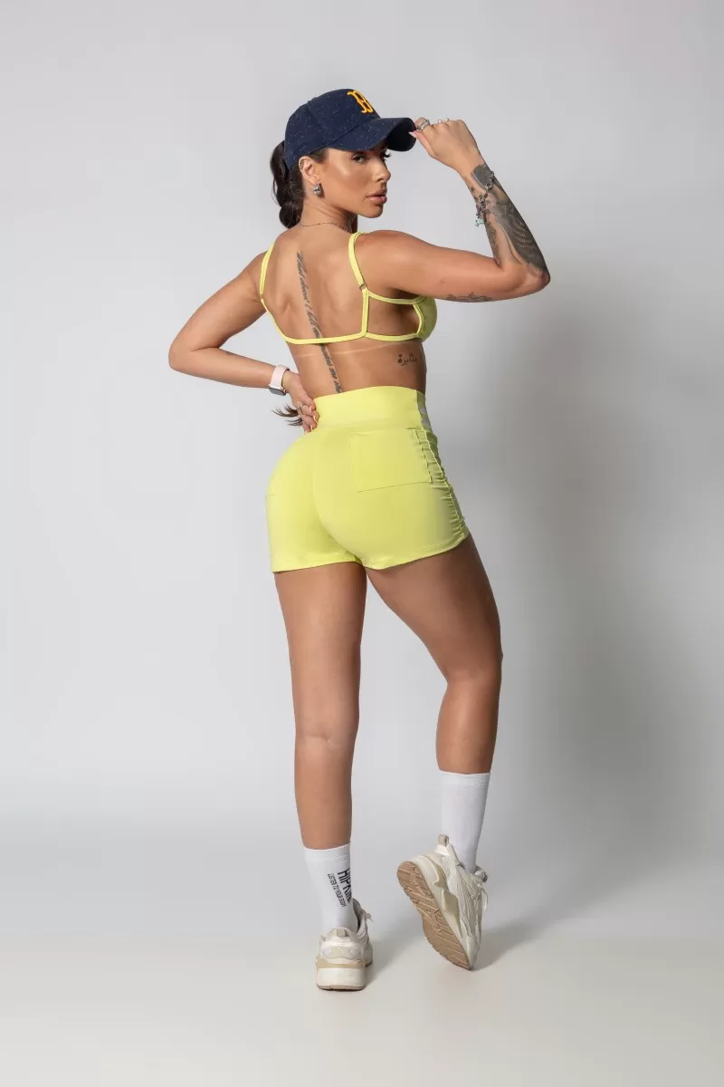 Hipkini - JTC Yellow Shorts with White Silk - 33330502 Hipkini - JTC Yellow Shorts with White Silk - 33330502