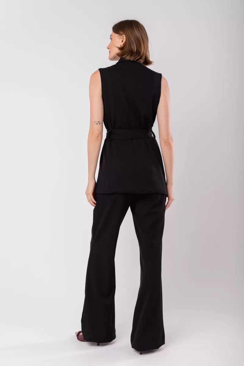 Hidrogênio - BLACK PEONIA STRAIGHT TROUSERS - 19909001 Hidrogênio - BLACK PEONIA STRAIGHT TROUSERS - 19909001