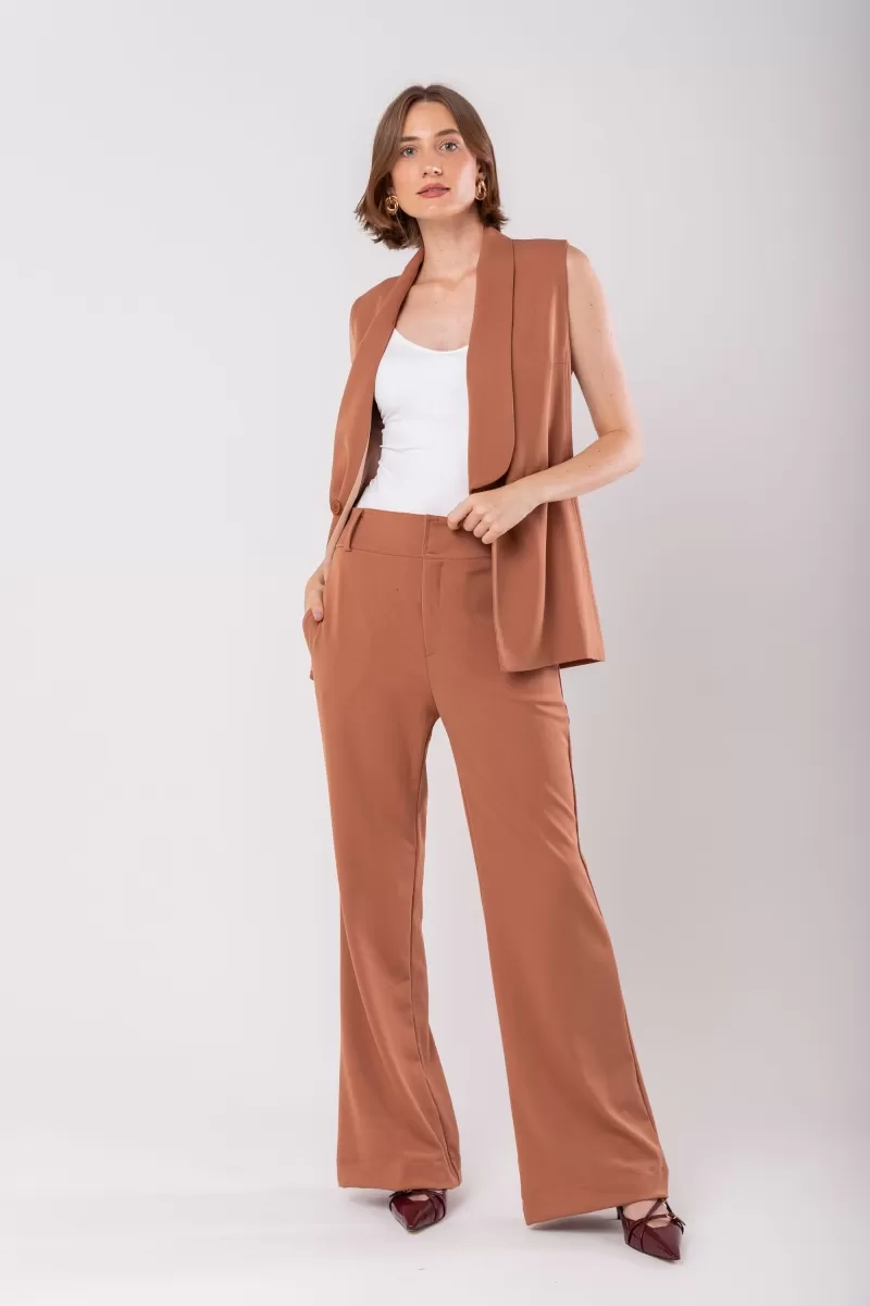 Hidrogênio - STRAIGHT PANTS PEONIA MOCACCINO - 19909545 Hidrogênio - STRAIGHT PANTS PEONIA MOCACCINO - 19909545