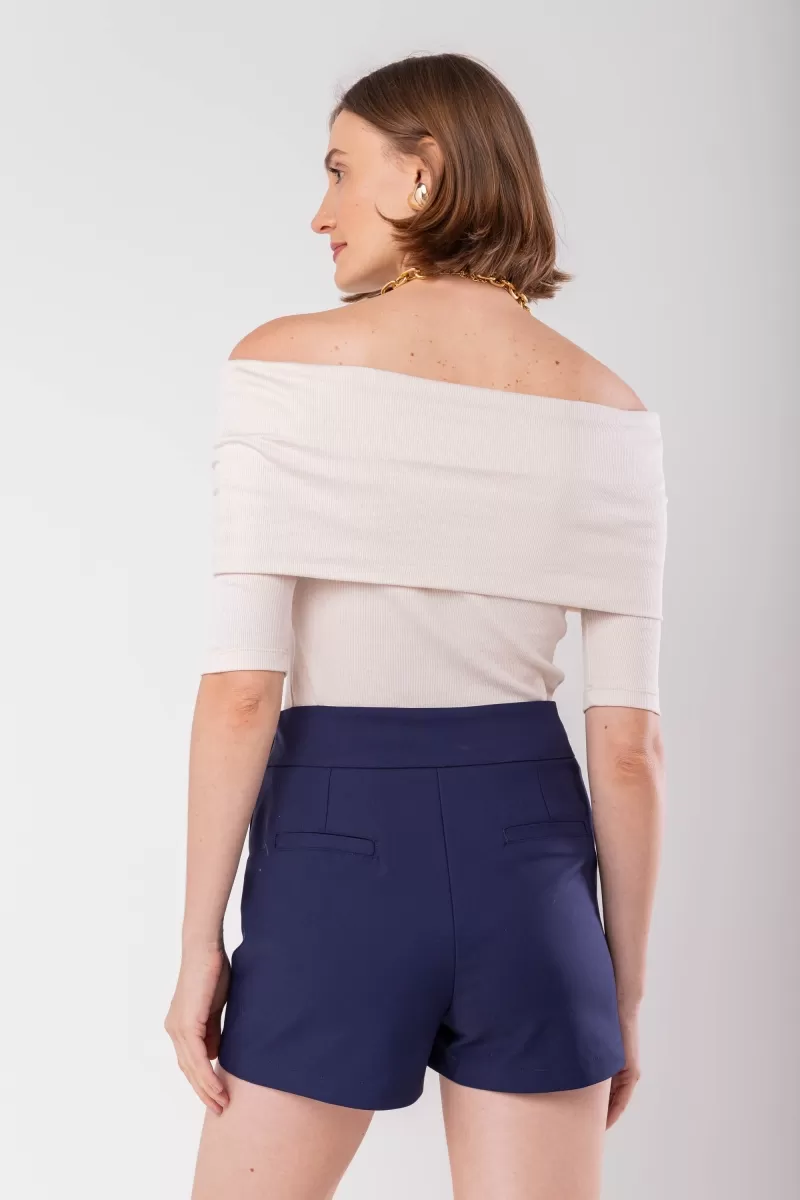 Hidrogênio - OFF WHITE RIBBON SHOULDER BLOUSE - 19877018 Hidrogênio - OFF WHITE RIBBON SHOULDER BLOUSE - 19877018