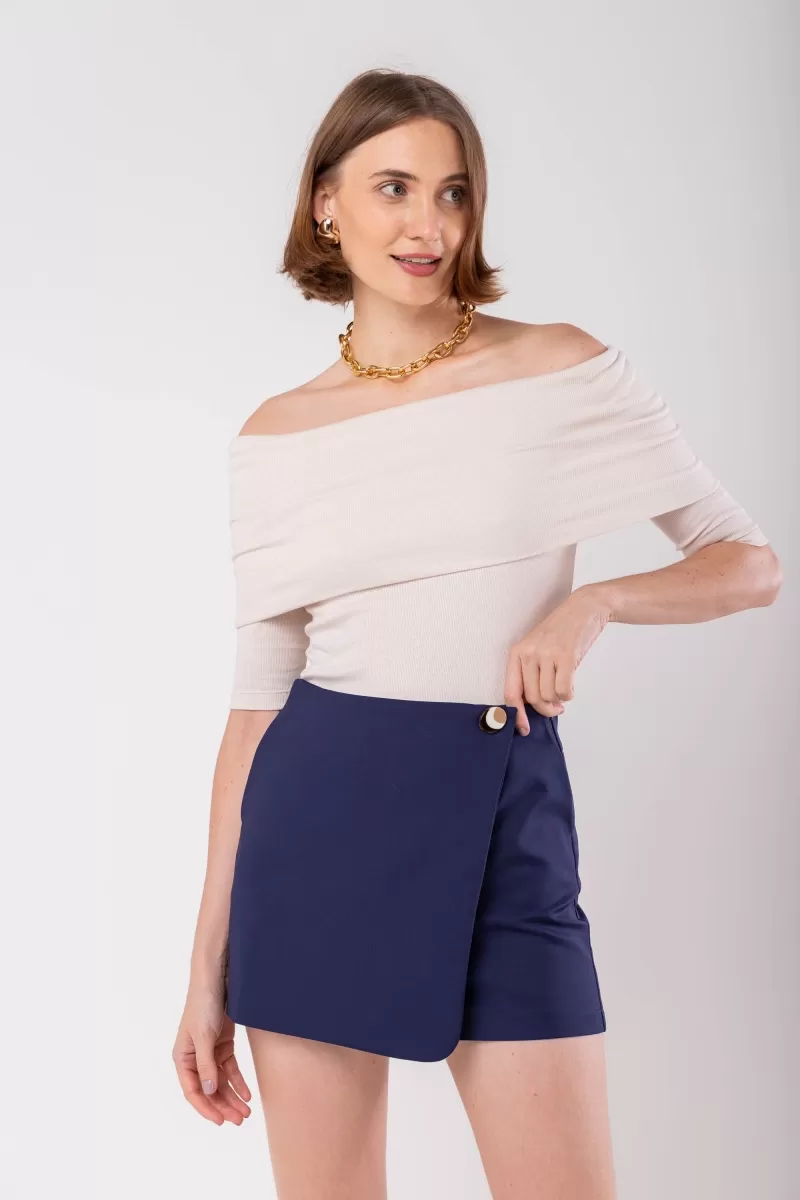 Hidrogênio - OFF WHITE RIBBON SHOULDER BLOUSE - 19877018 Hidrogênio - OFF WHITE RIBBON SHOULDER BLOUSE - 19877018