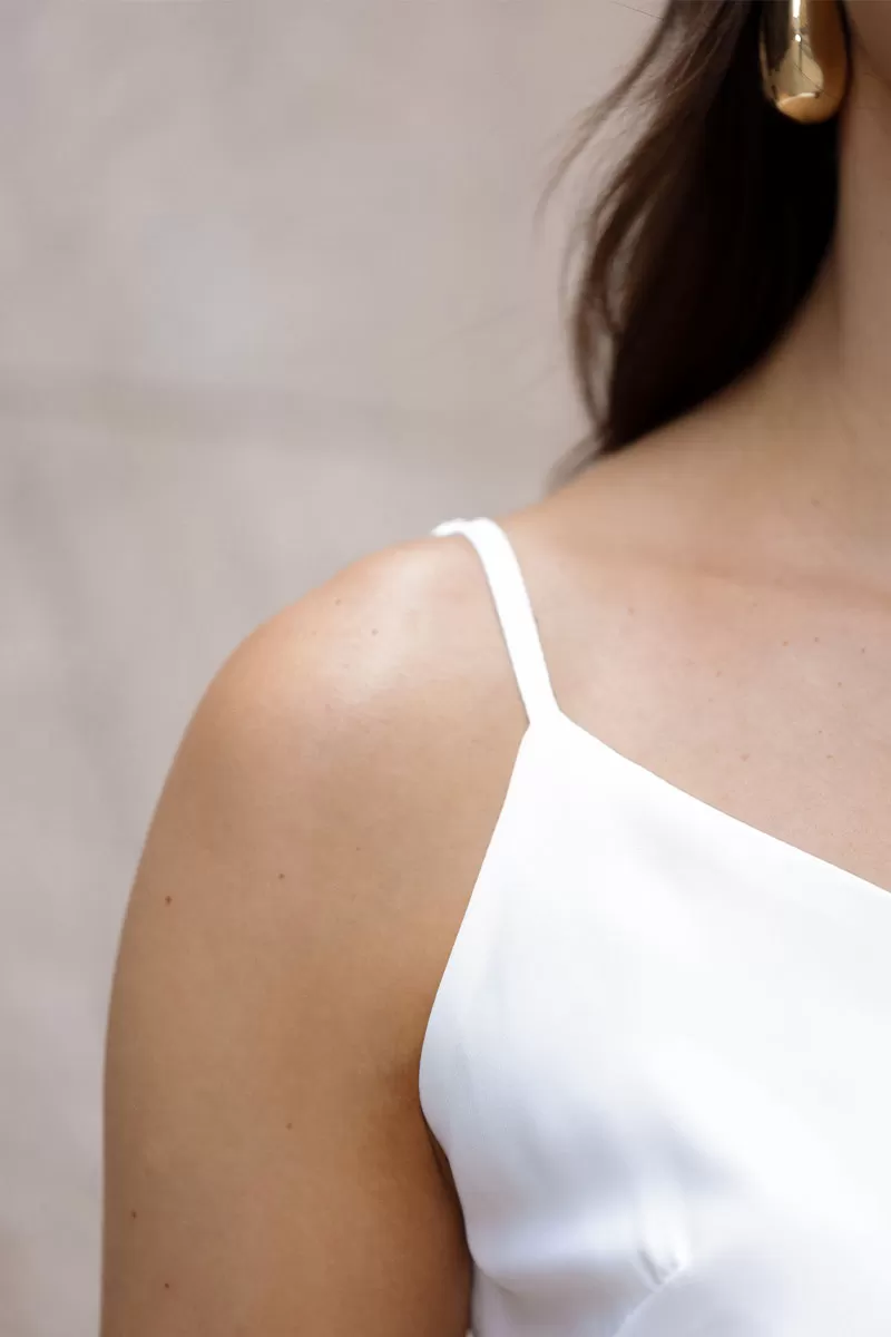 Miss Misses - Shirt Miss Misses Tank Shirt Chiffon With Strap White - 80520005 Miss Misses - Shirt Miss Misses Tank Shirt Chiffon With Strap White - 80520005