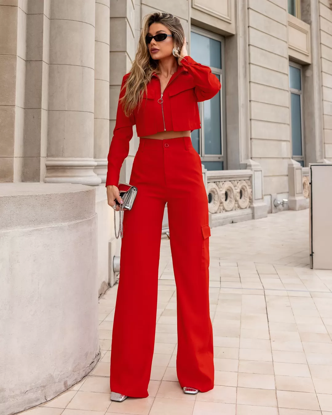 Dot Clothing - Set Dot Clothing Pantalona Red - 1897VERMELHO Dot Clothing - Set Dot Clothing Pantalona Red - 1897VERMELHO