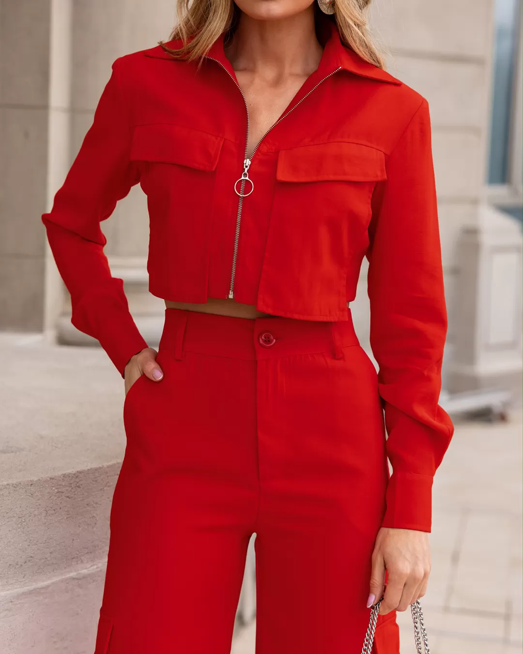 Dot Clothing - Set Dot Clothing Pantalona Red - 1897VERMELHO Dot Clothing - Set Dot Clothing Pantalona Red - 1897VERMELHO