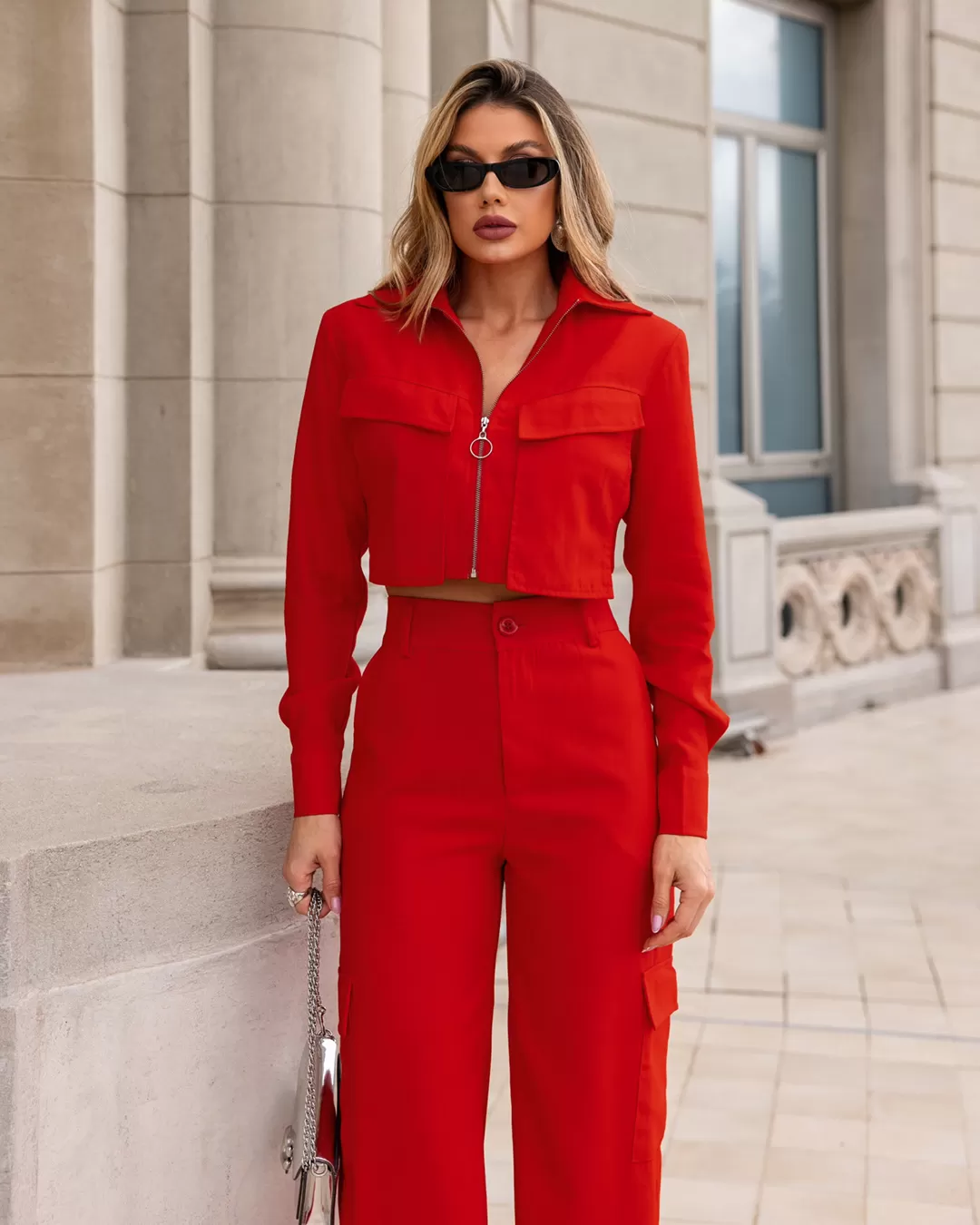 Dot Clothing - Set Dot Clothing Pantalona Red - 1897VERMELHO Dot Clothing - Set Dot Clothing Pantalona Red - 1897VERMELHO