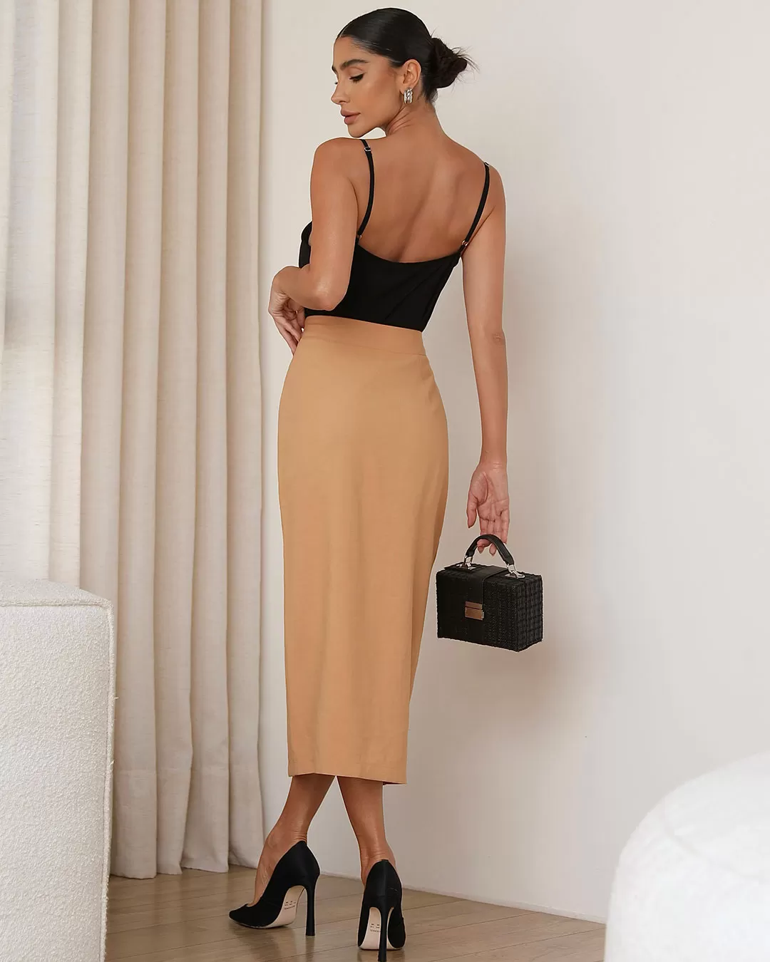 Miss Misses - Shirt Miss Misses Tank Shirt Chiffon With Strap Black - 80520001 Miss Misses - Shirt Miss Misses Tank Shirt Chiffon With Strap Black - 80520001