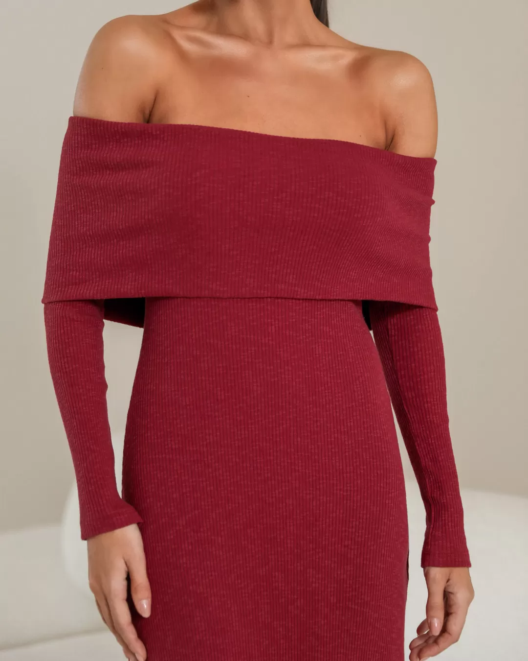Dot Clothing - Dress Dot Clothing Long Shoulder to Shoulder Board - 2345BORDO Dot Clothing - Dress Dot Clothing Long Shoulder to Shoulder Board - 2345BORDO
