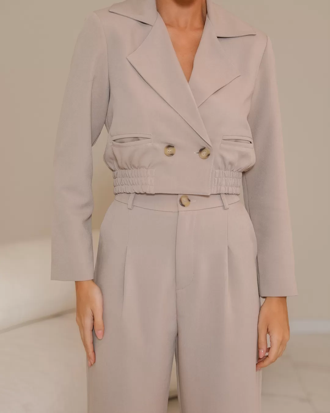 Dot Clothing - Set Dot Clothing Jacket Beige - 2333BEGE Dot Clothing - Set Dot Clothing Jacket Beige - 2333BEGE