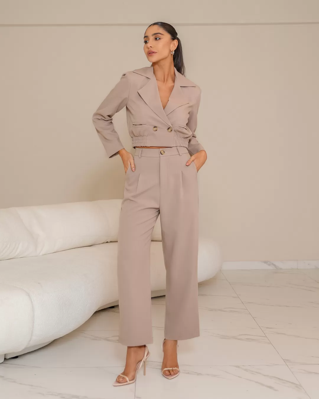 Dot Clothing - Set Dot Clothing Jacket Beige - 2333BEGE Dot Clothing - Set Dot Clothing Jacket Beige - 2333BEGE