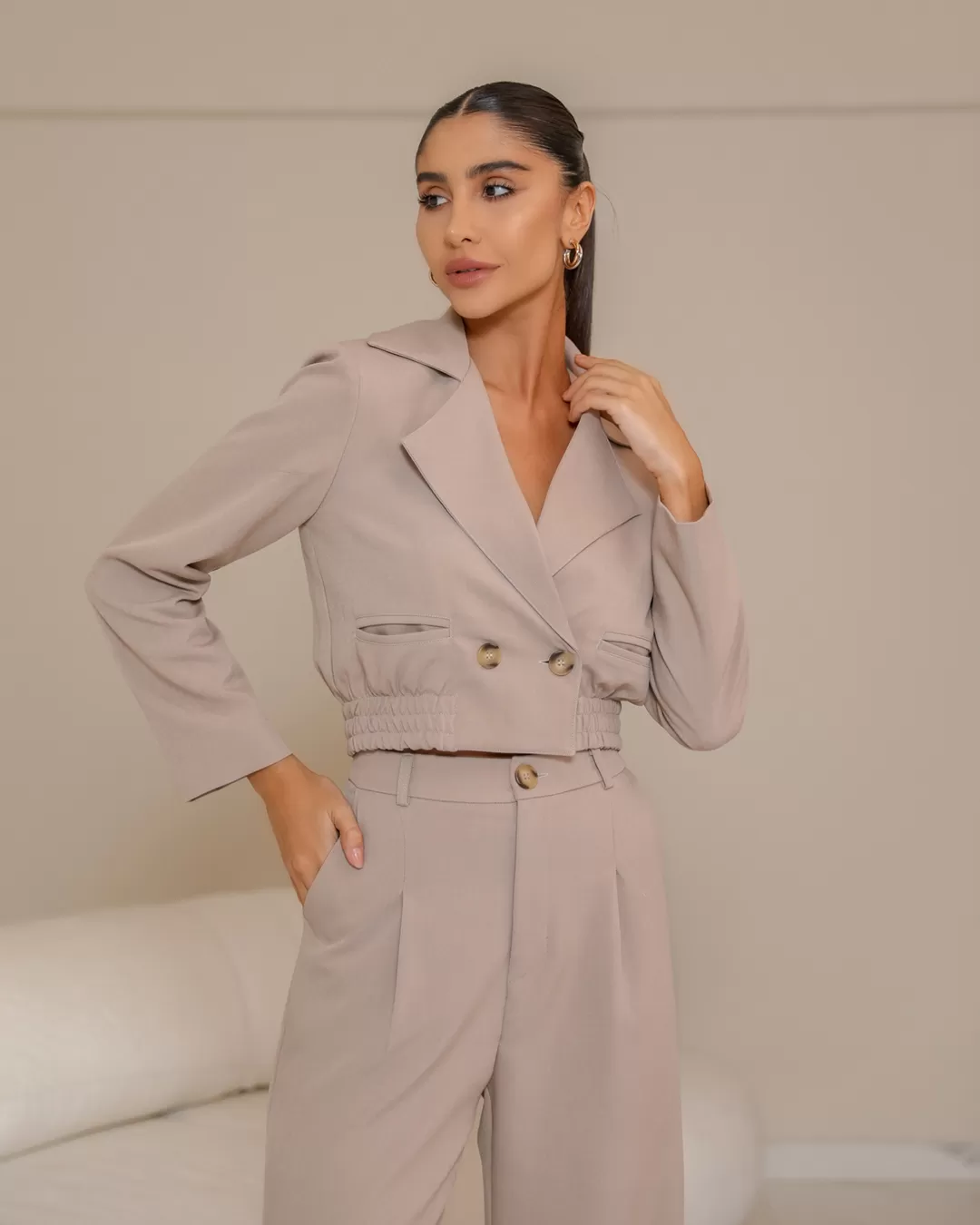 Dot Clothing - Set Dot Clothing Jacket Beige - 2333BEGE Dot Clothing - Set Dot Clothing Jacket Beige - 2333BEGE